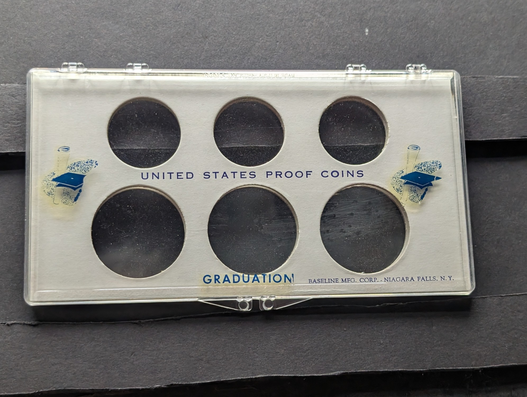 (2) *EMPTY* U.S. Proof Coin Set Holders, No Coins!