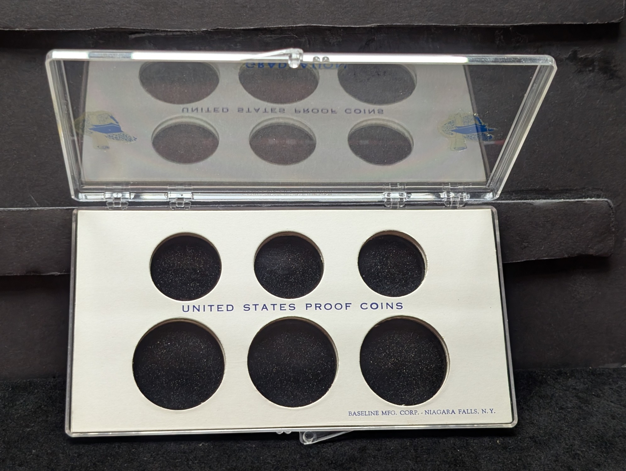 (2) *EMPTY* U.S. Proof Coin Set Holders, No Coins!