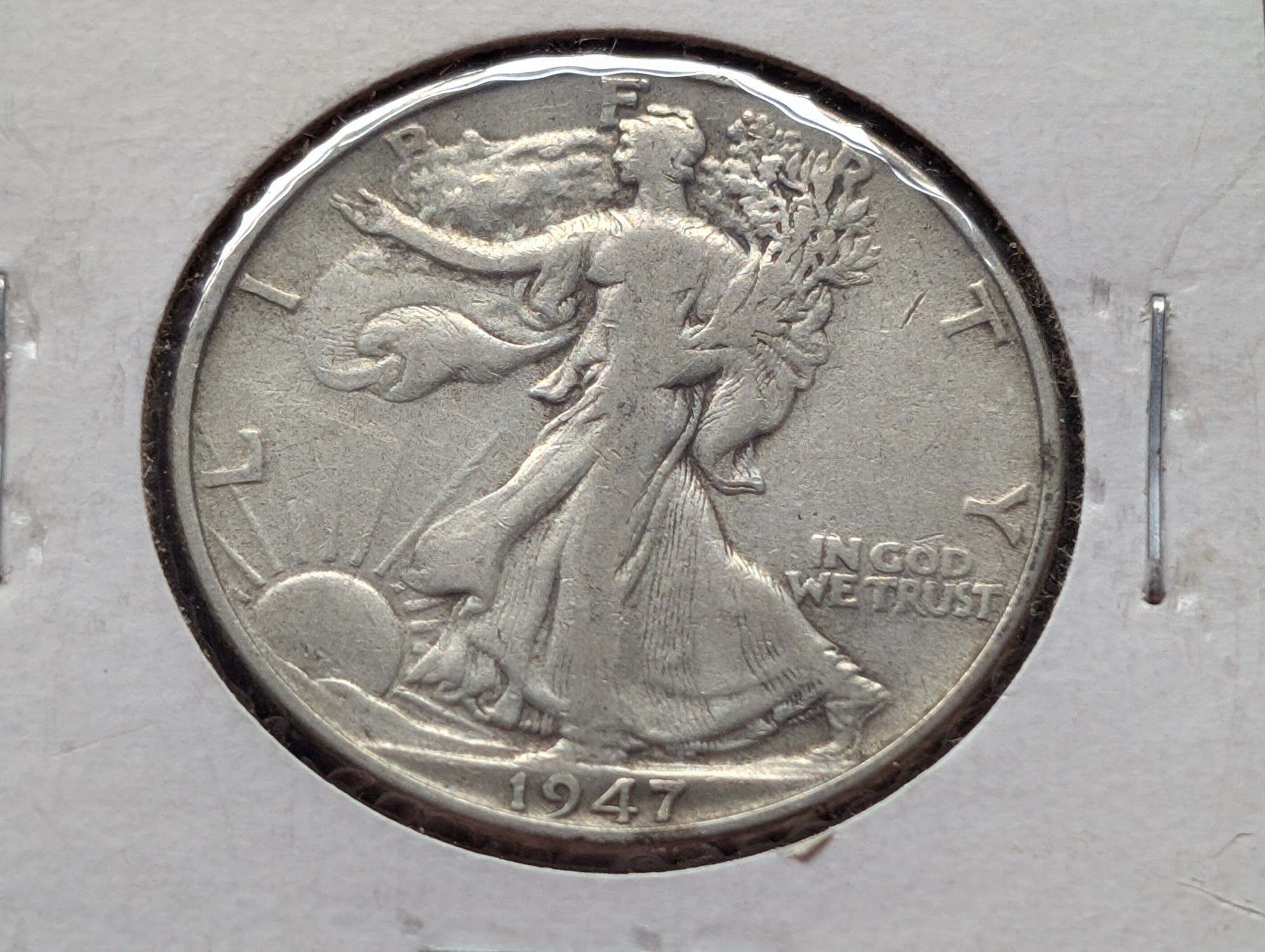 1947 Walking Liberty 90% Silver Half Dollar