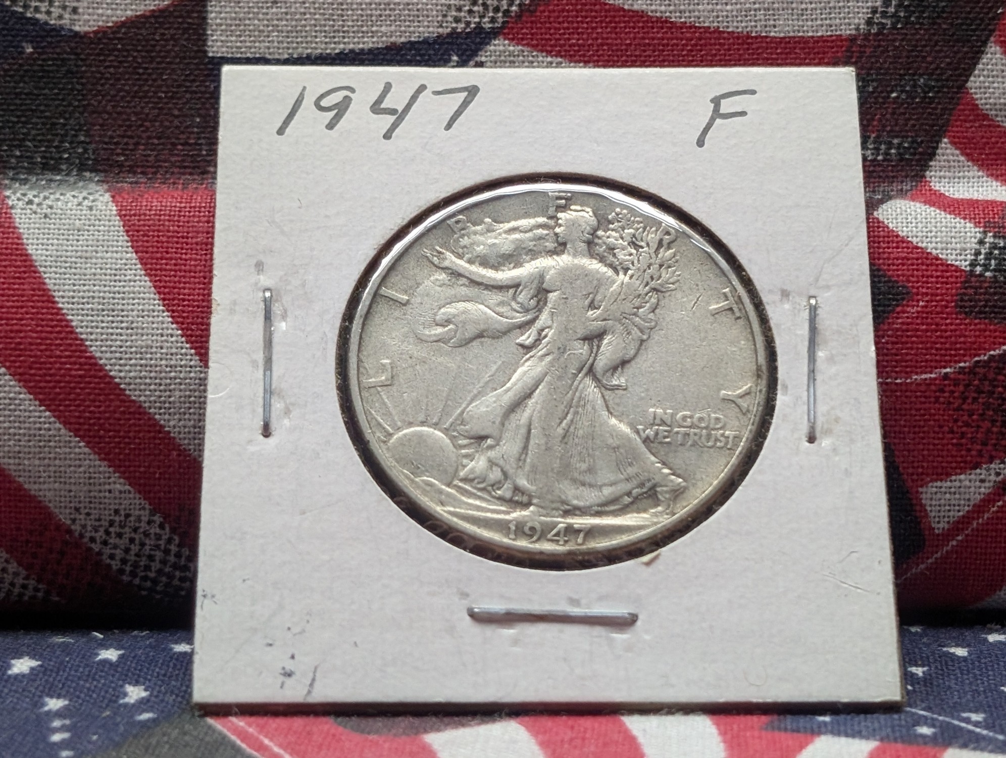 1947 Walking Liberty 90% Silver Half Dollar