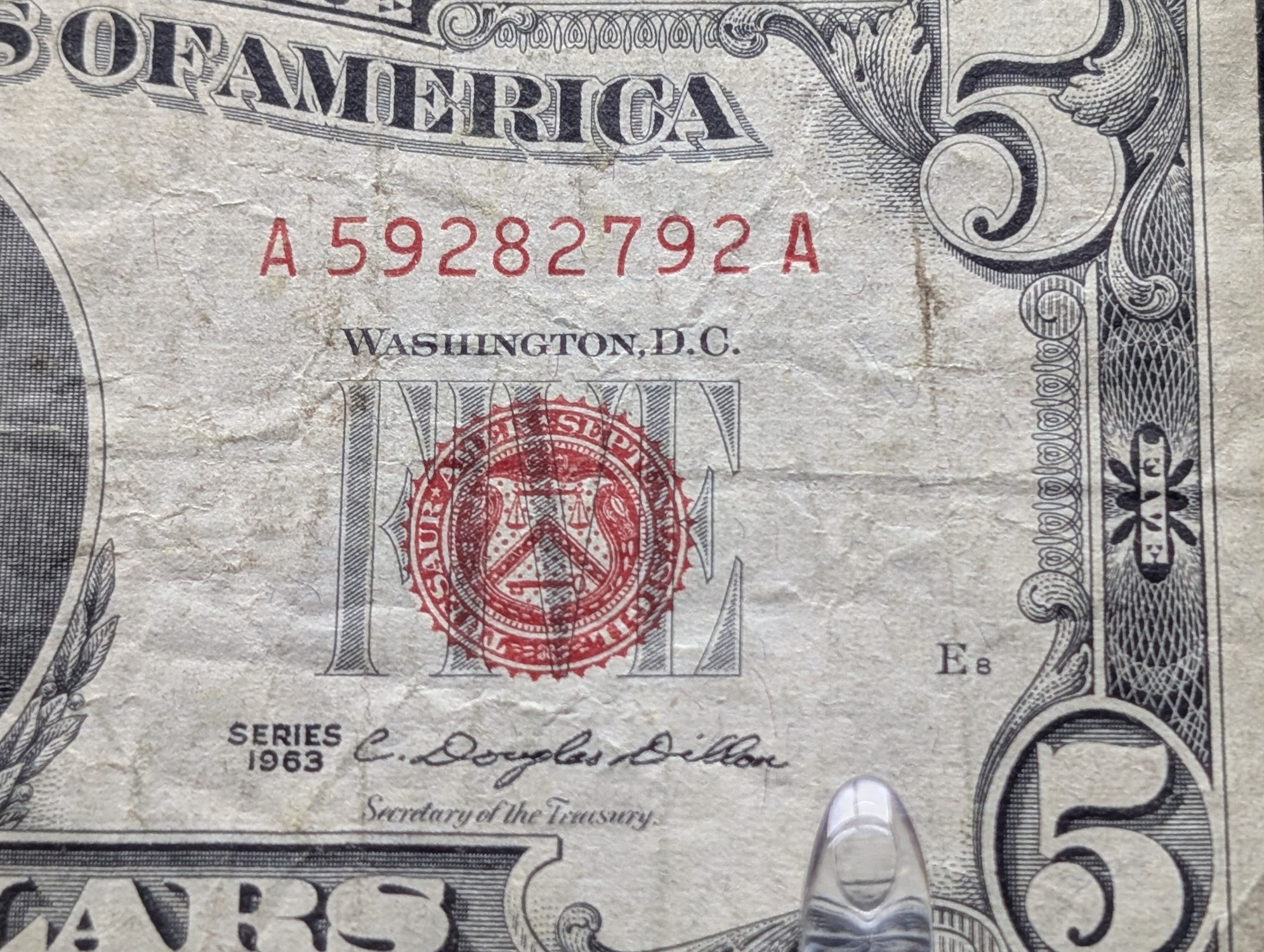 1963 Series $5 U.S. Note
