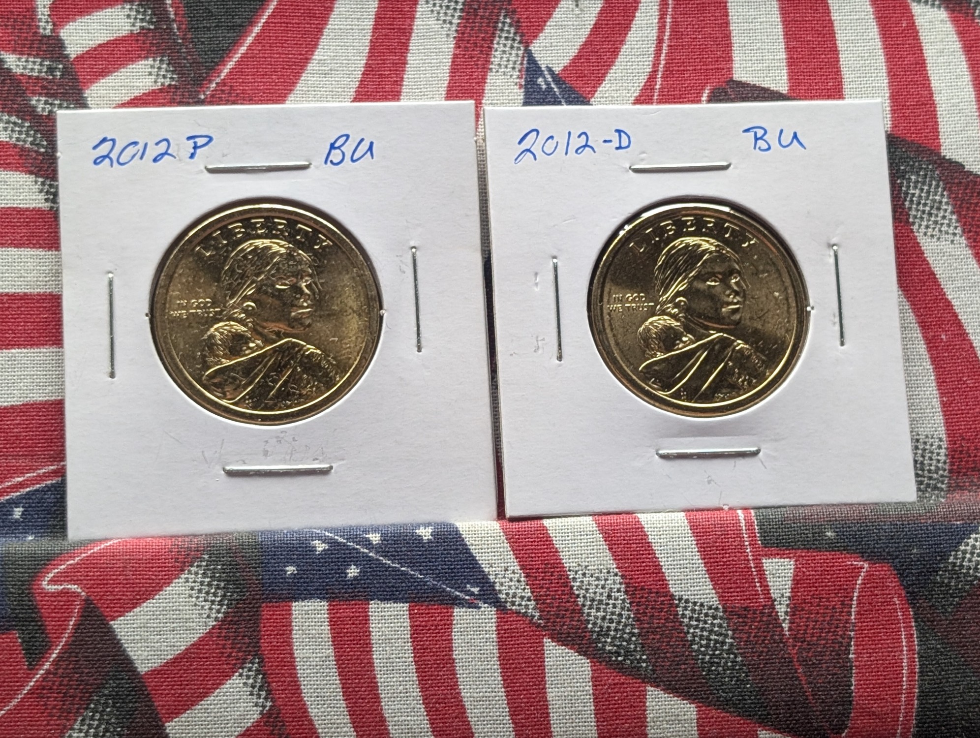 2012-P&D Sacagawea Dollars BU