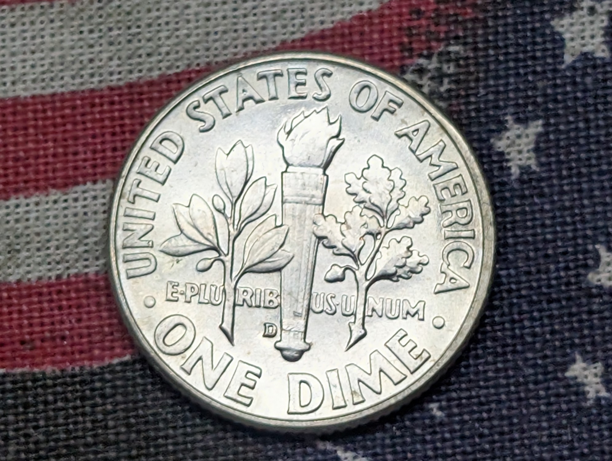 1964-D Roosevelt 90% Silver Dime - MS