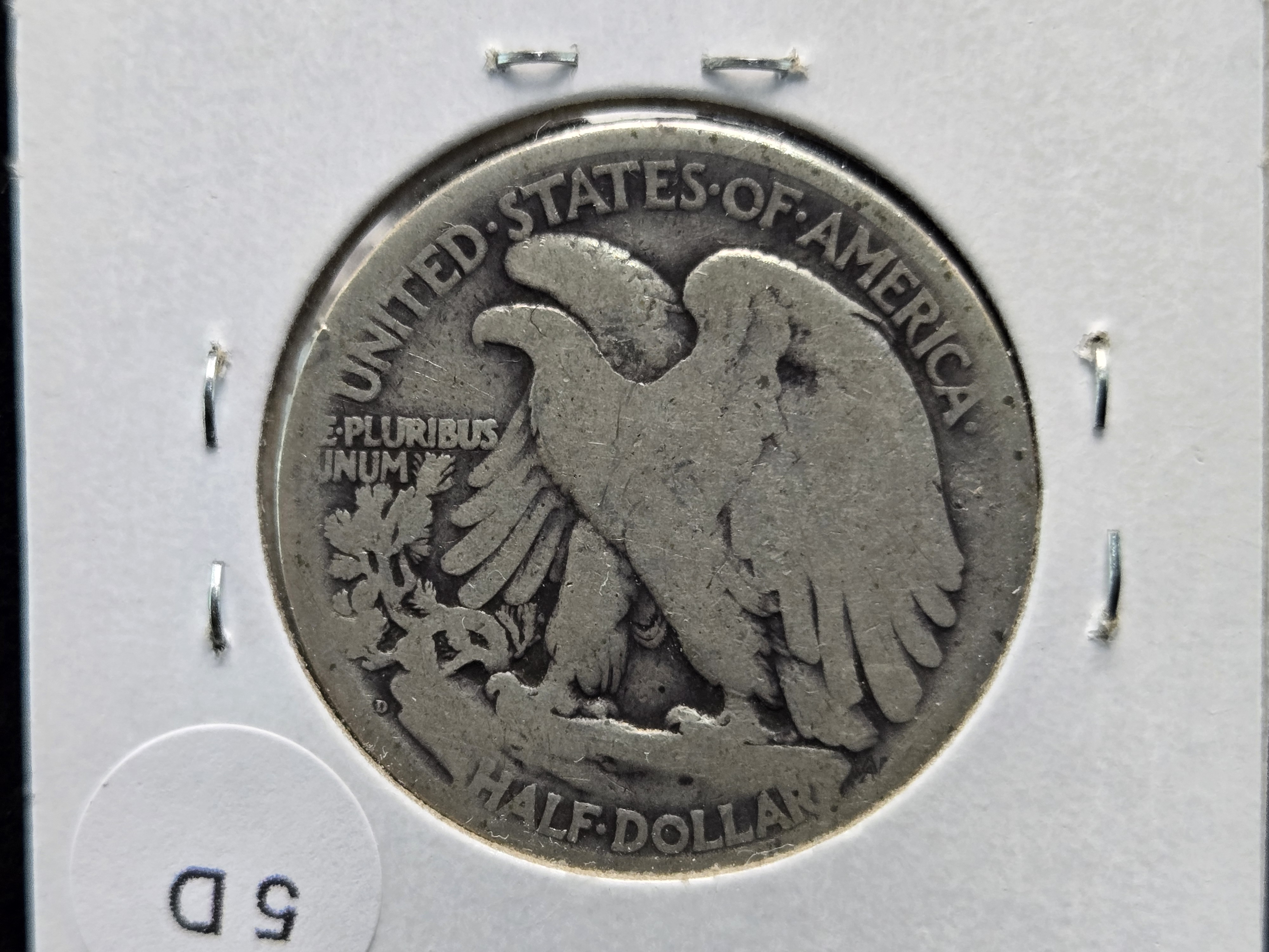 1918-D Walking Liberty 90% Silver Half Dollar