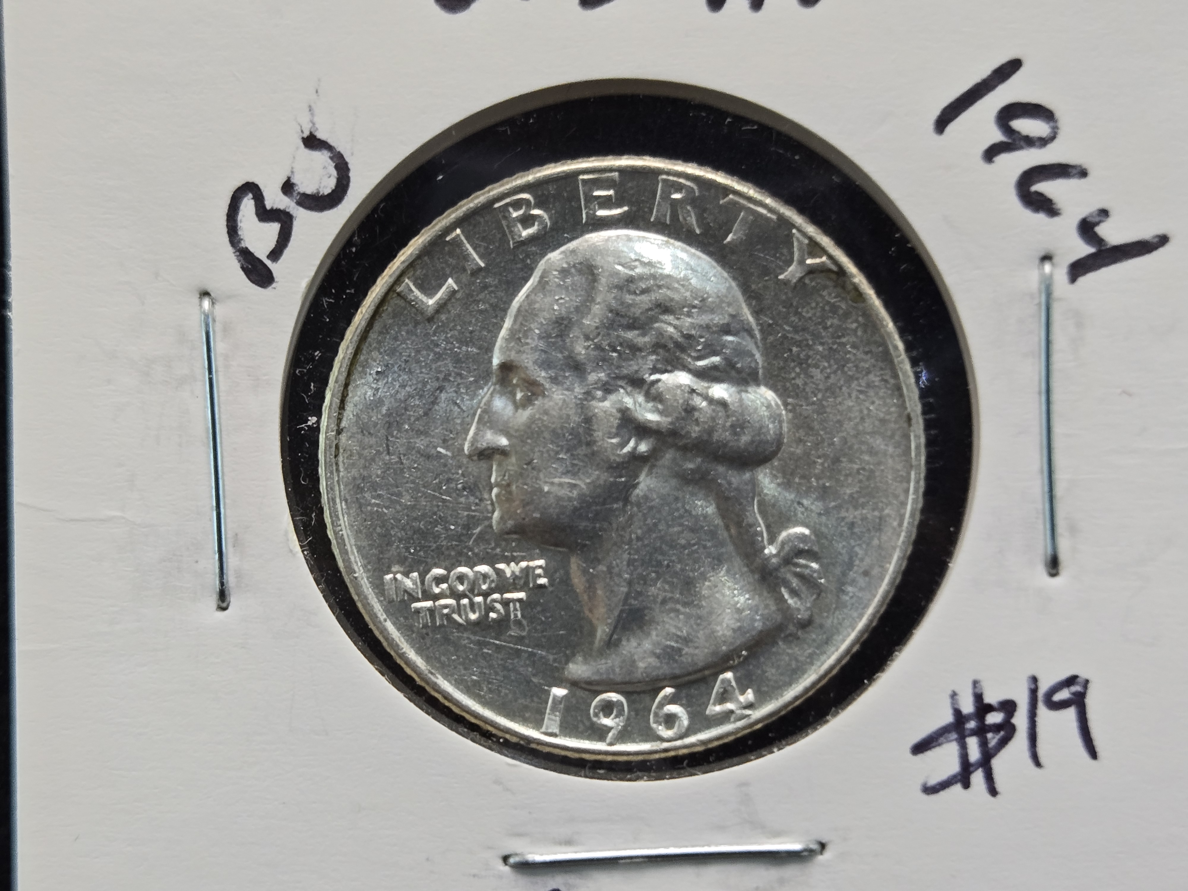 1964 Washington 90% Silver Quarter