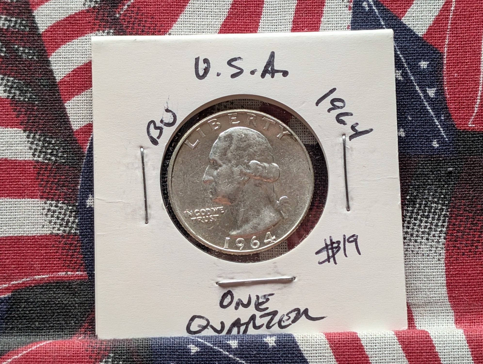 1964 Washington 90% Silver Quarter
