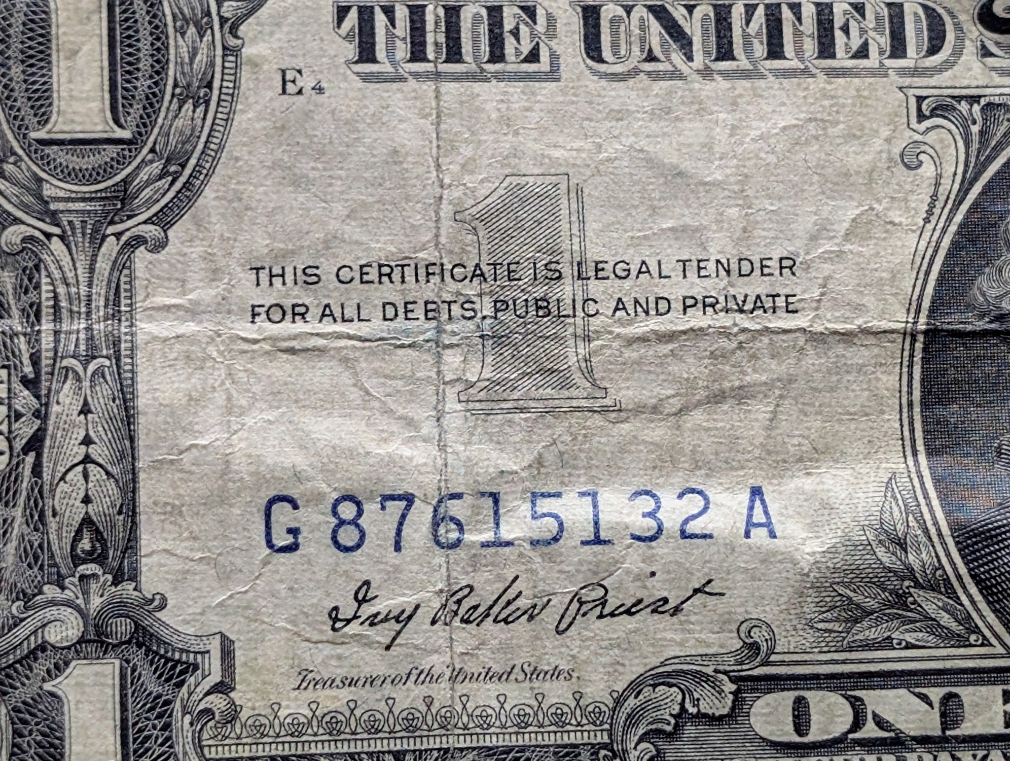 1957 Series U.S. $1 Silver Certificate