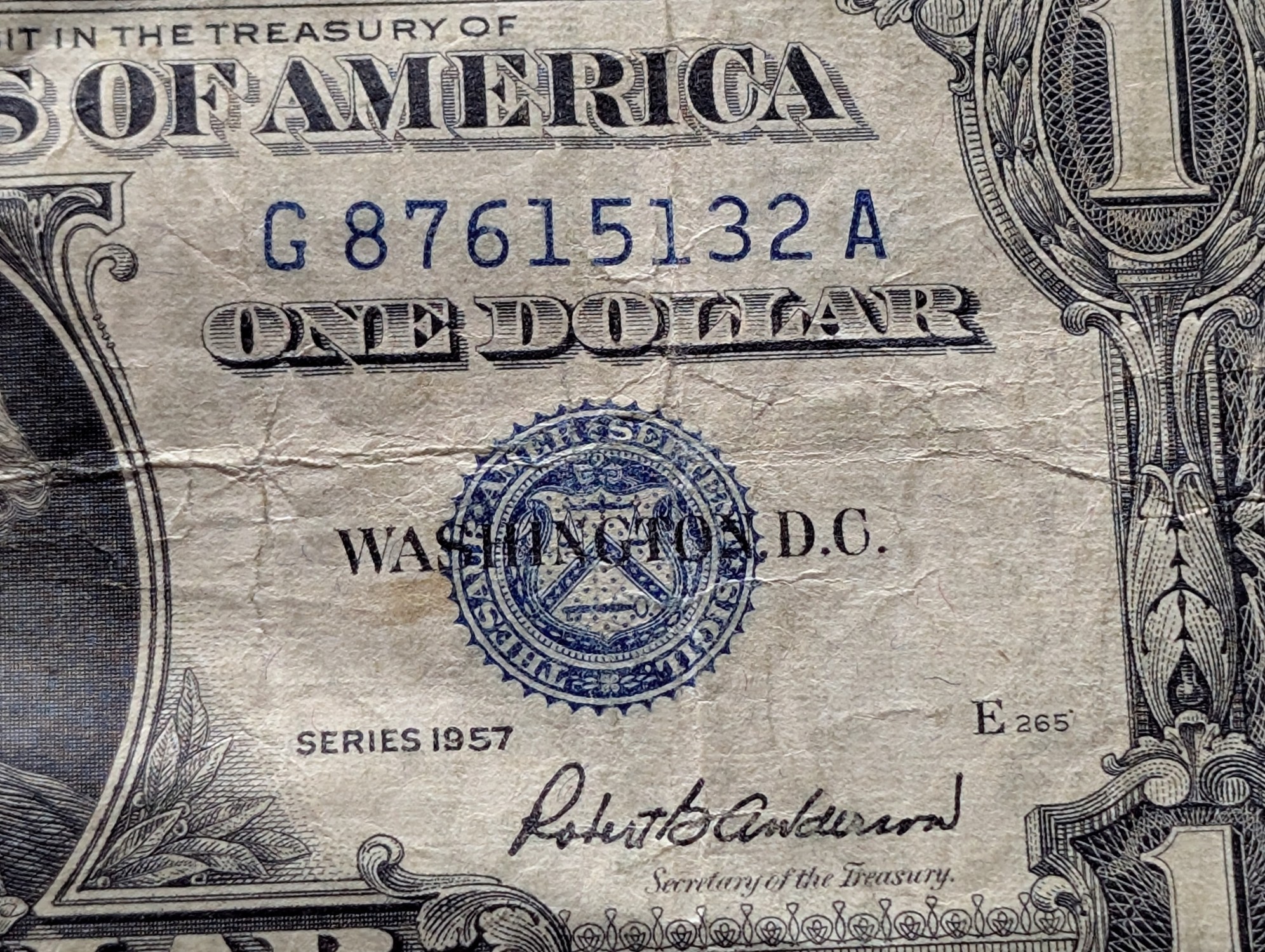 1957 Series U.S. $1 Silver Certificate