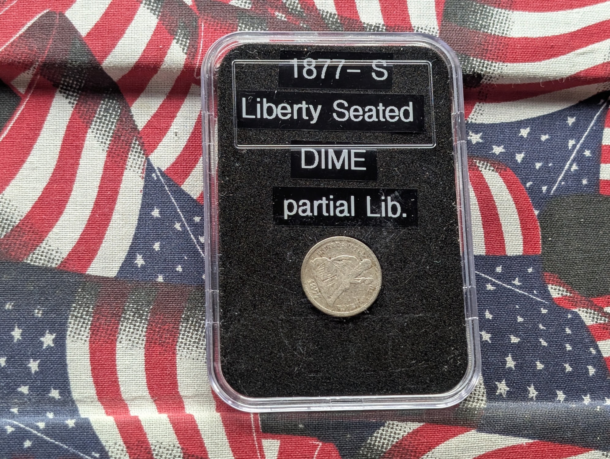 1877-S Liberty Seated 90% Silver Dime - Partial Liberty
