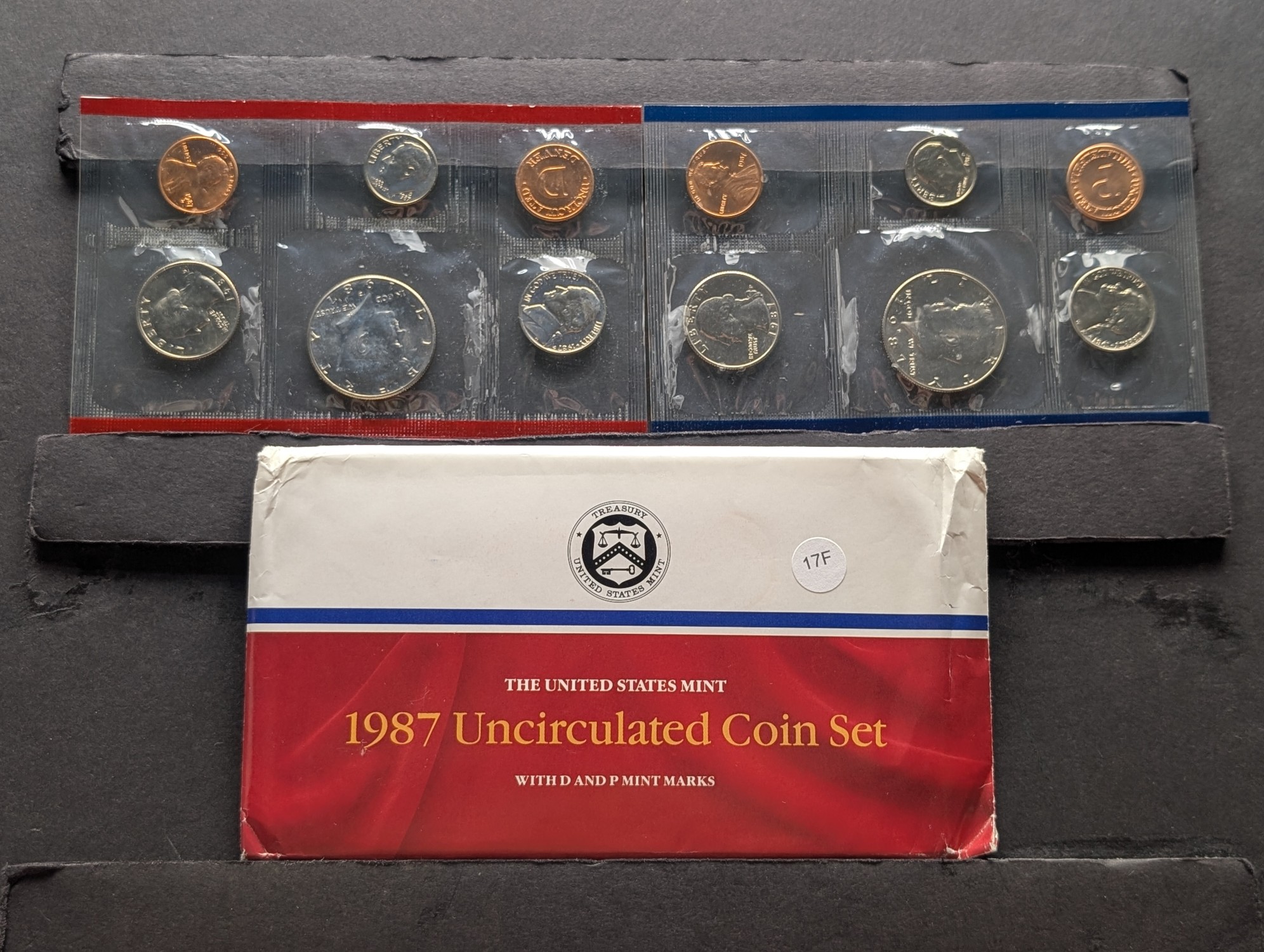 1987-P & D U.S. UNC. Mint Sets in OGP w/ COA
