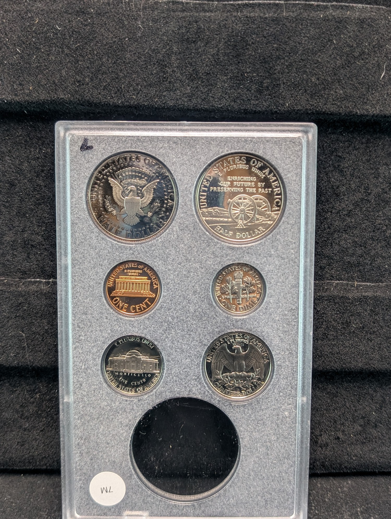 Partial 1995-S U.S. Prestige Set, Missing Commemorative Silver Dollar, No Box