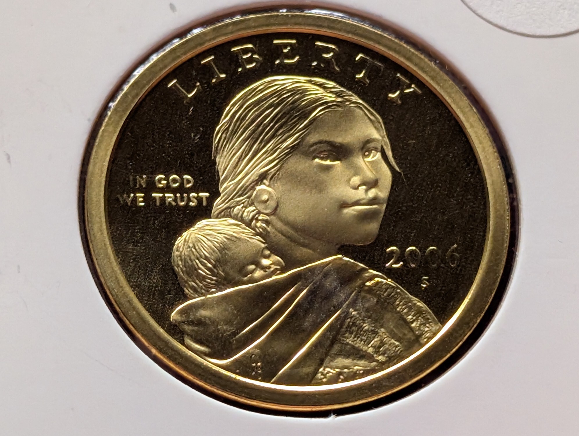 2006-S Proof Sacagawea Dollar with Eagle in Flight Reverse