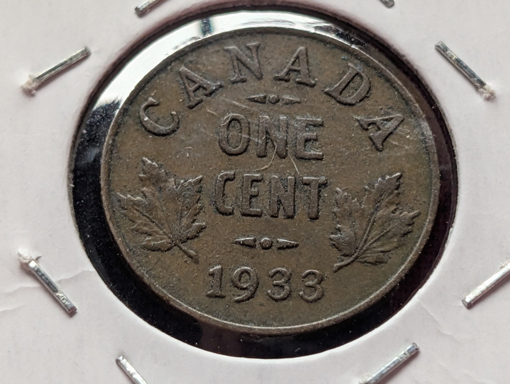 1919 Netherlands One Cent & 1933 Canada One Cent