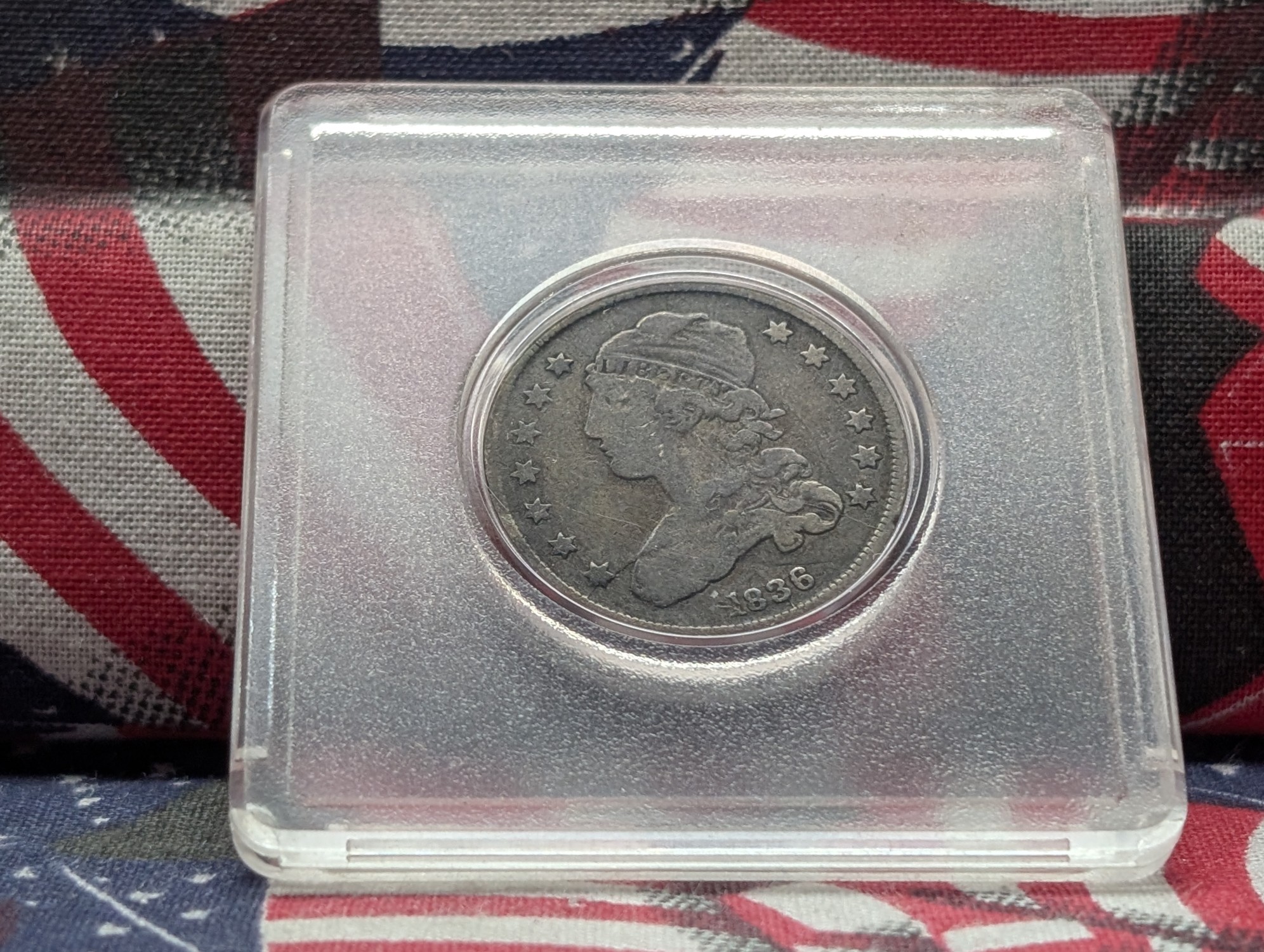 1836 Capped Bust Silver Quarter