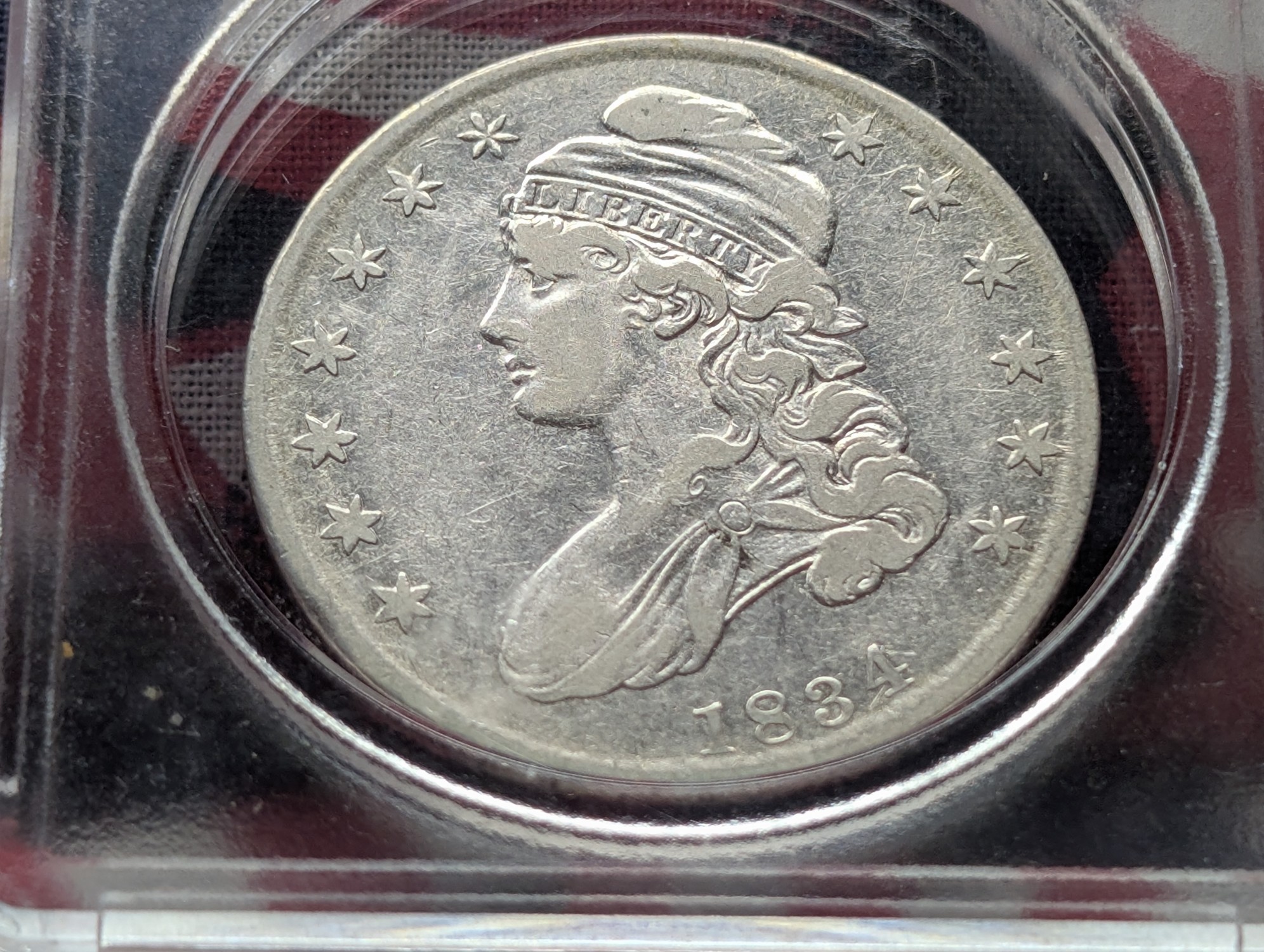 1834 Capped Bust Silver Half Dollar