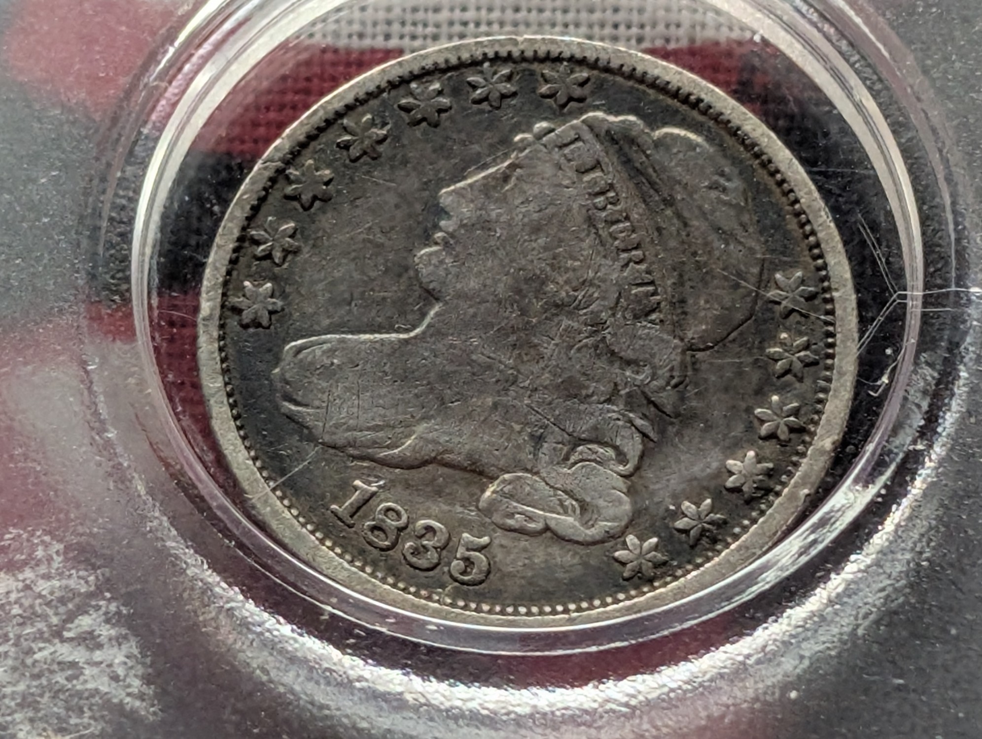 1835 Capped Bust Silver Dime