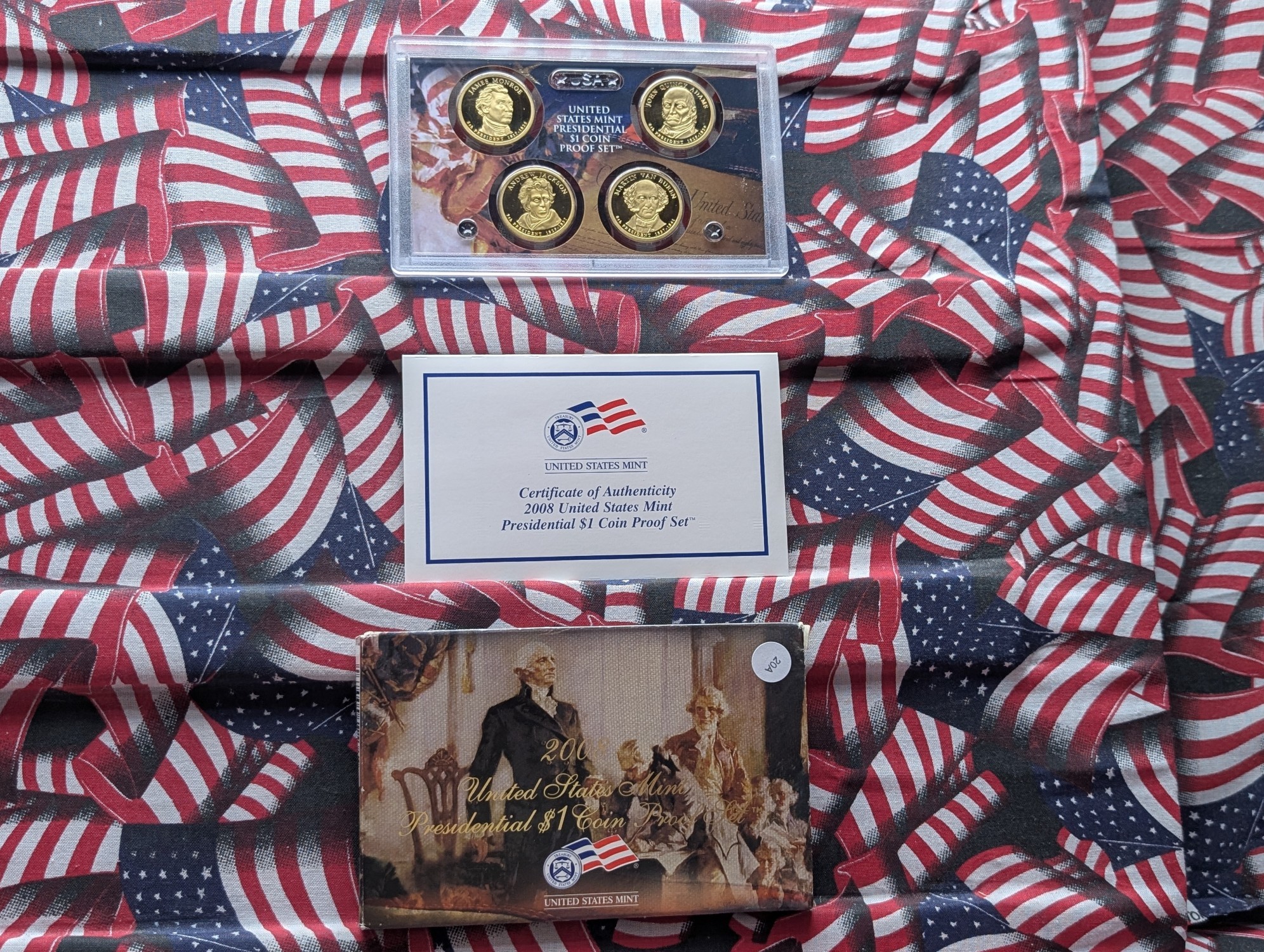 2008-S U.S. Mint Presidential Dollar Proof Set in OGP w/ COA