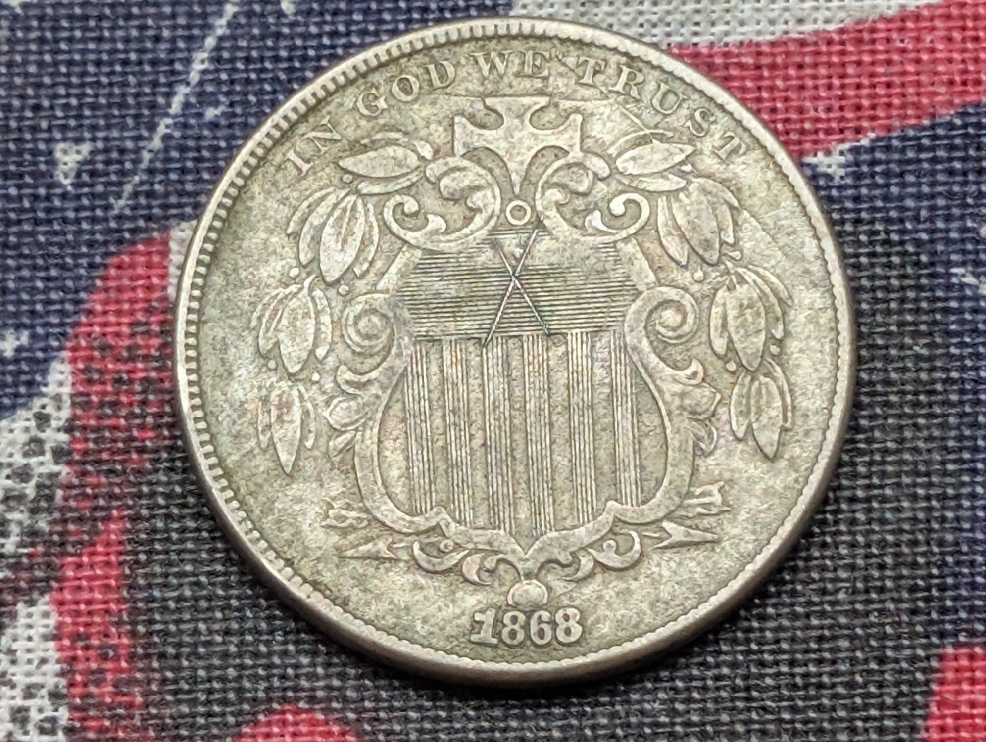 1868 Shield Nickel