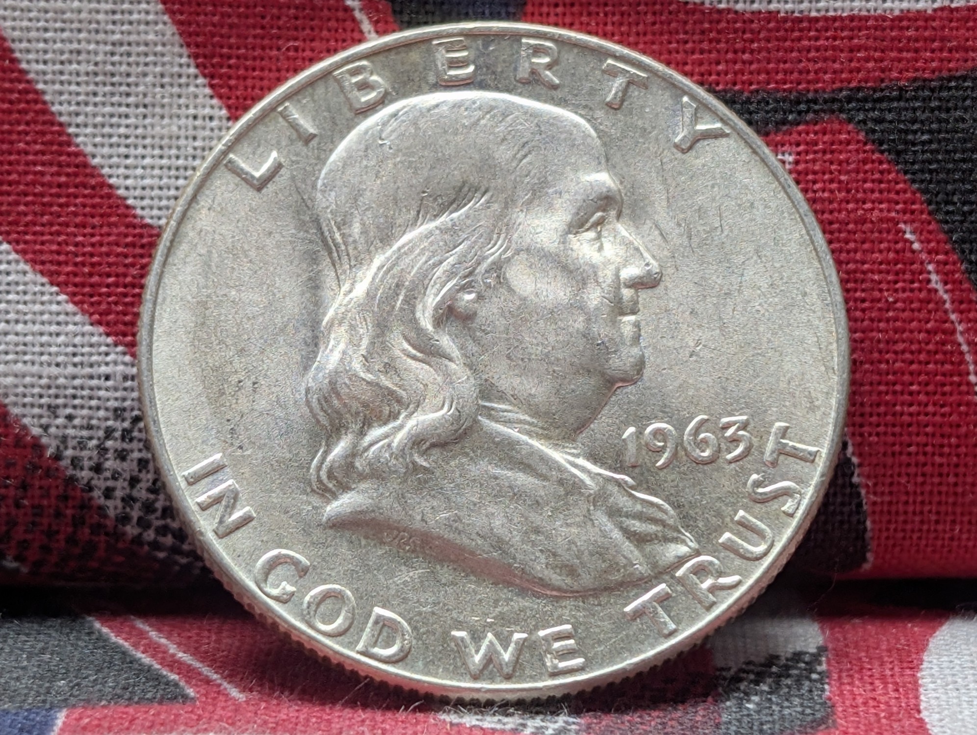 1963-D Franklin 90% Silver Half Dollar