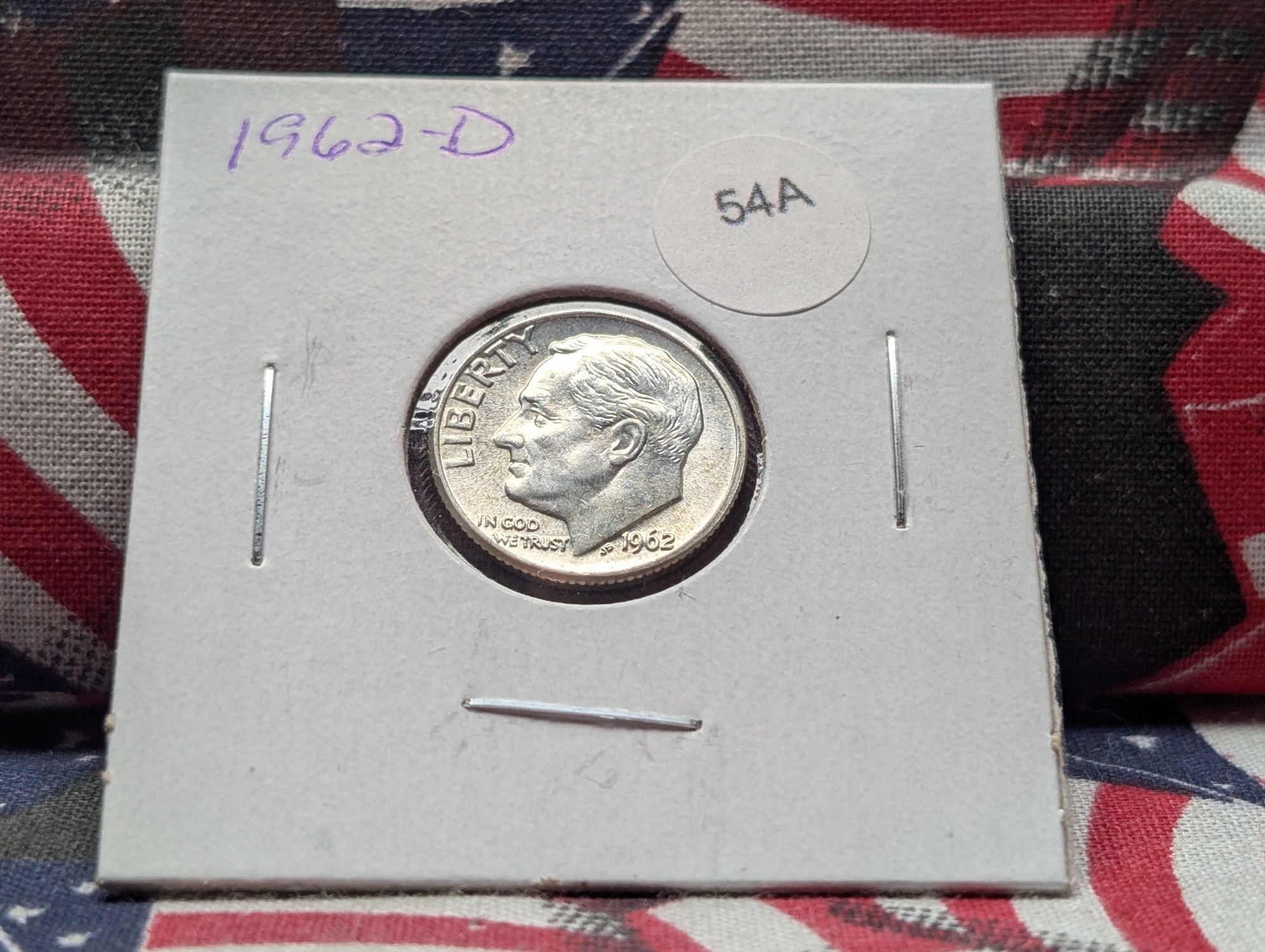 1962-D Roosevelt 90% Silver Dime