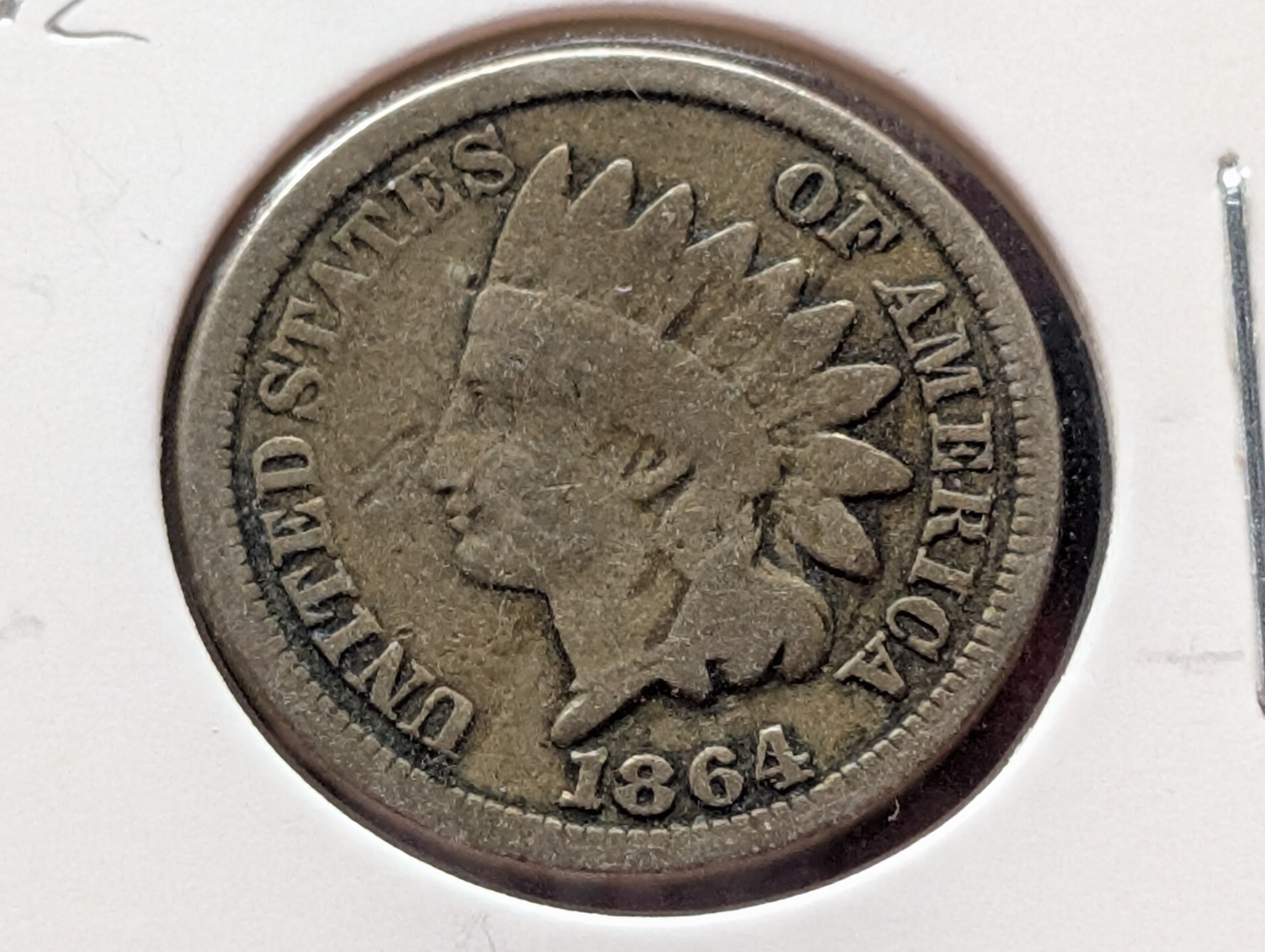 1864 Indian Head Cent, Copper
