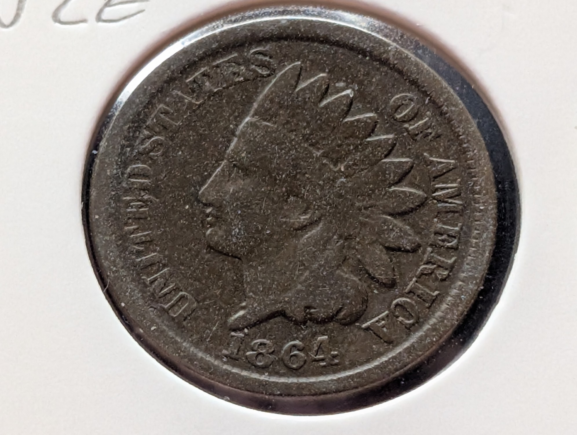 1864 Indian Head Cent, Bronze