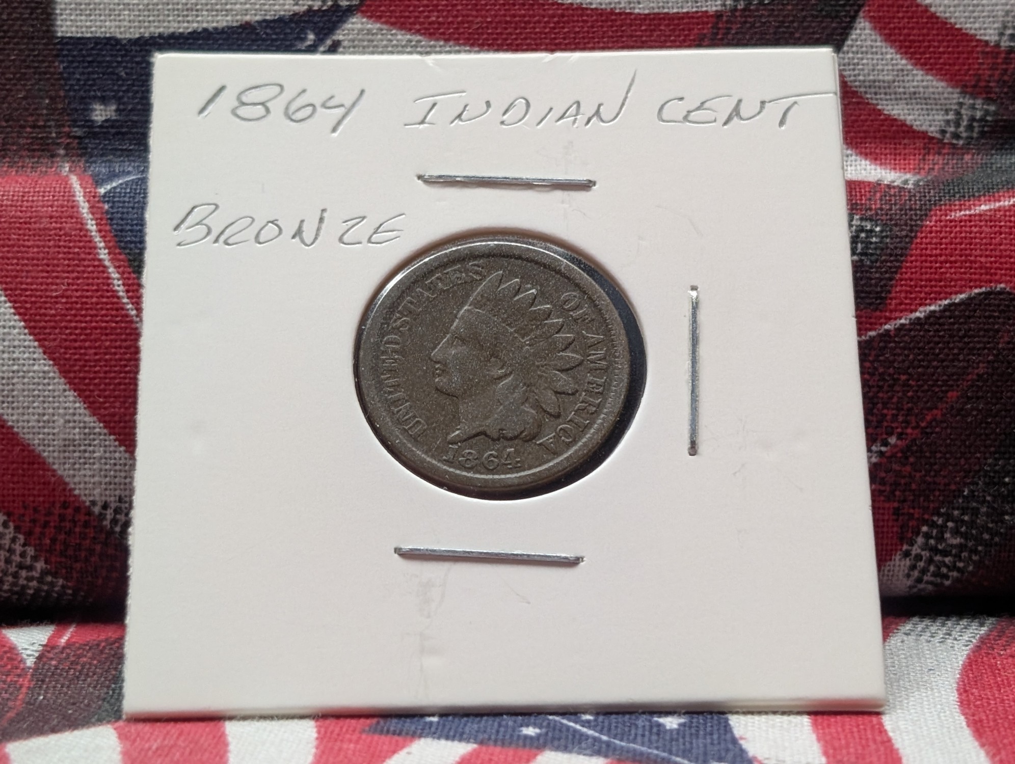 1864 Indian Head Cent, Bronze