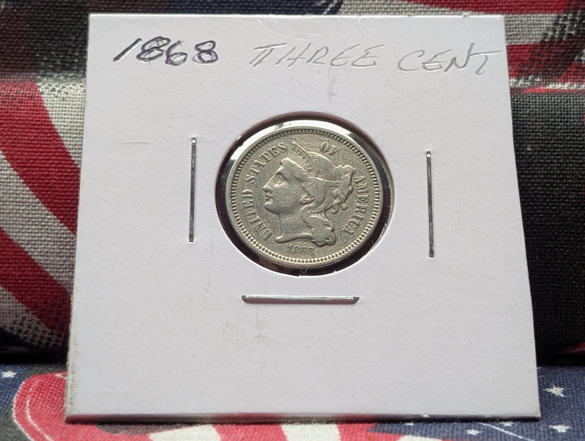 1868 Three Cent Nickel