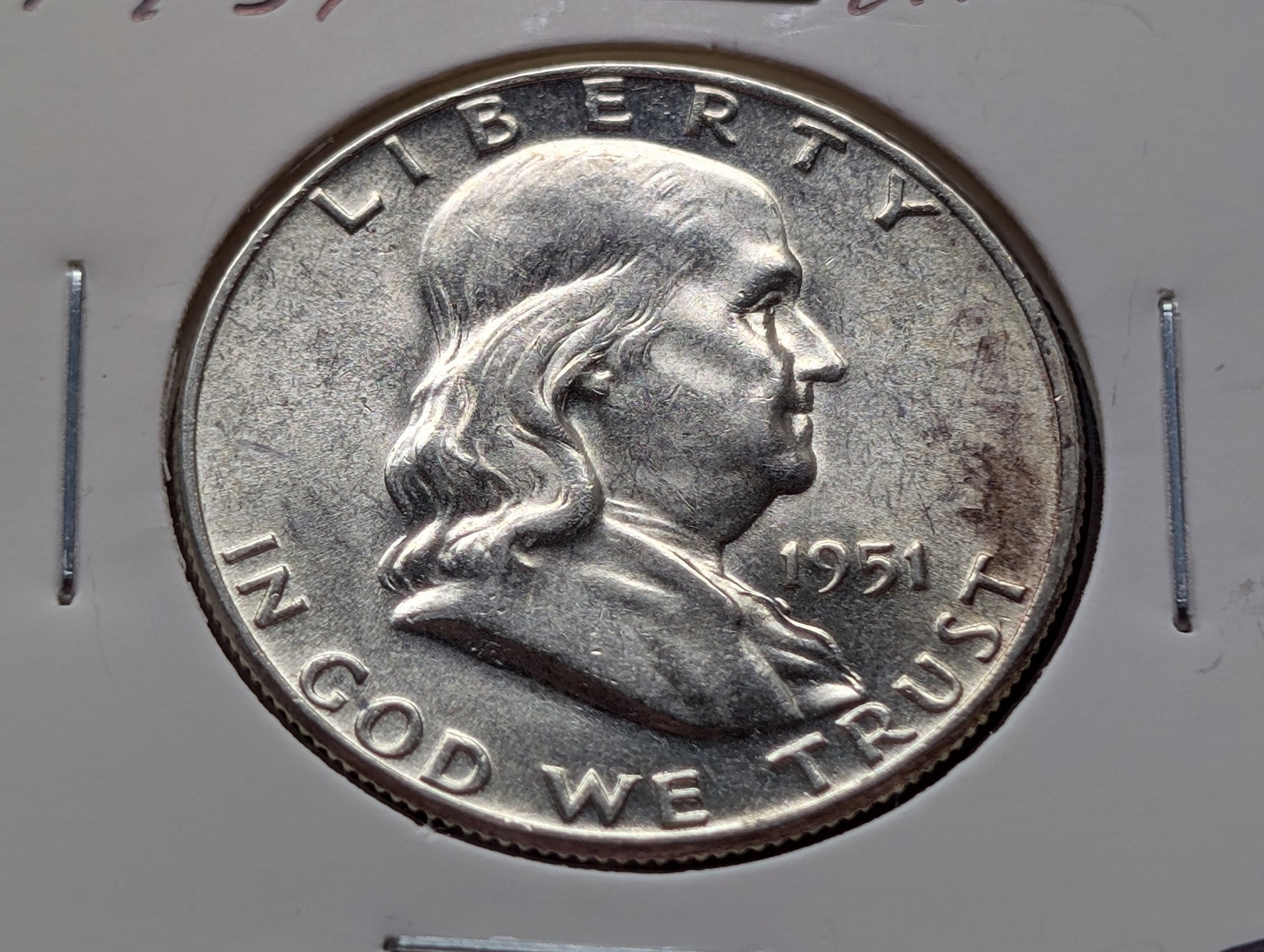 1951 Franklin 90% Silver Half Dollar - Unc.