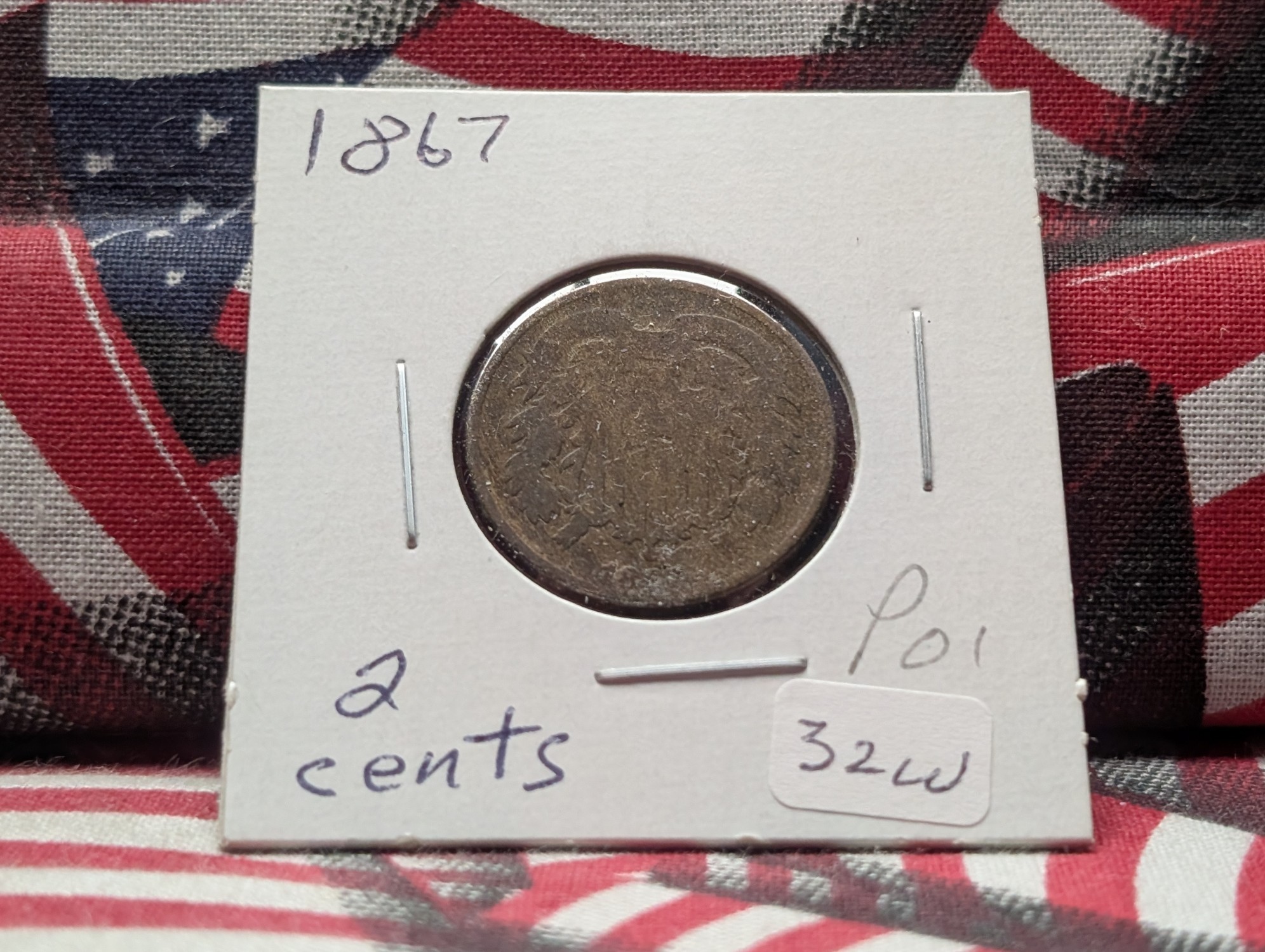 1867 Two Cent Piece