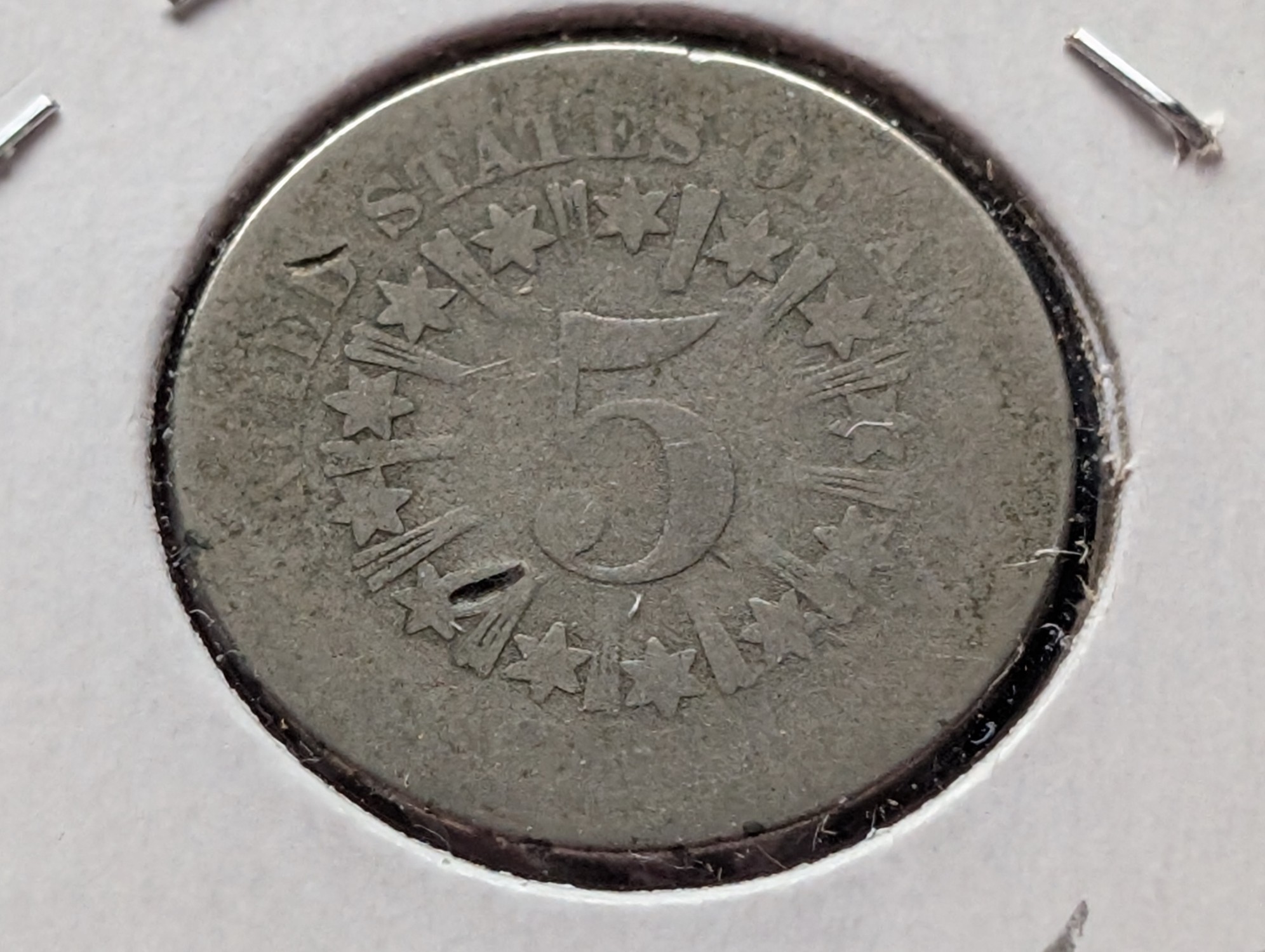 1866 Shield Nickel - Fr