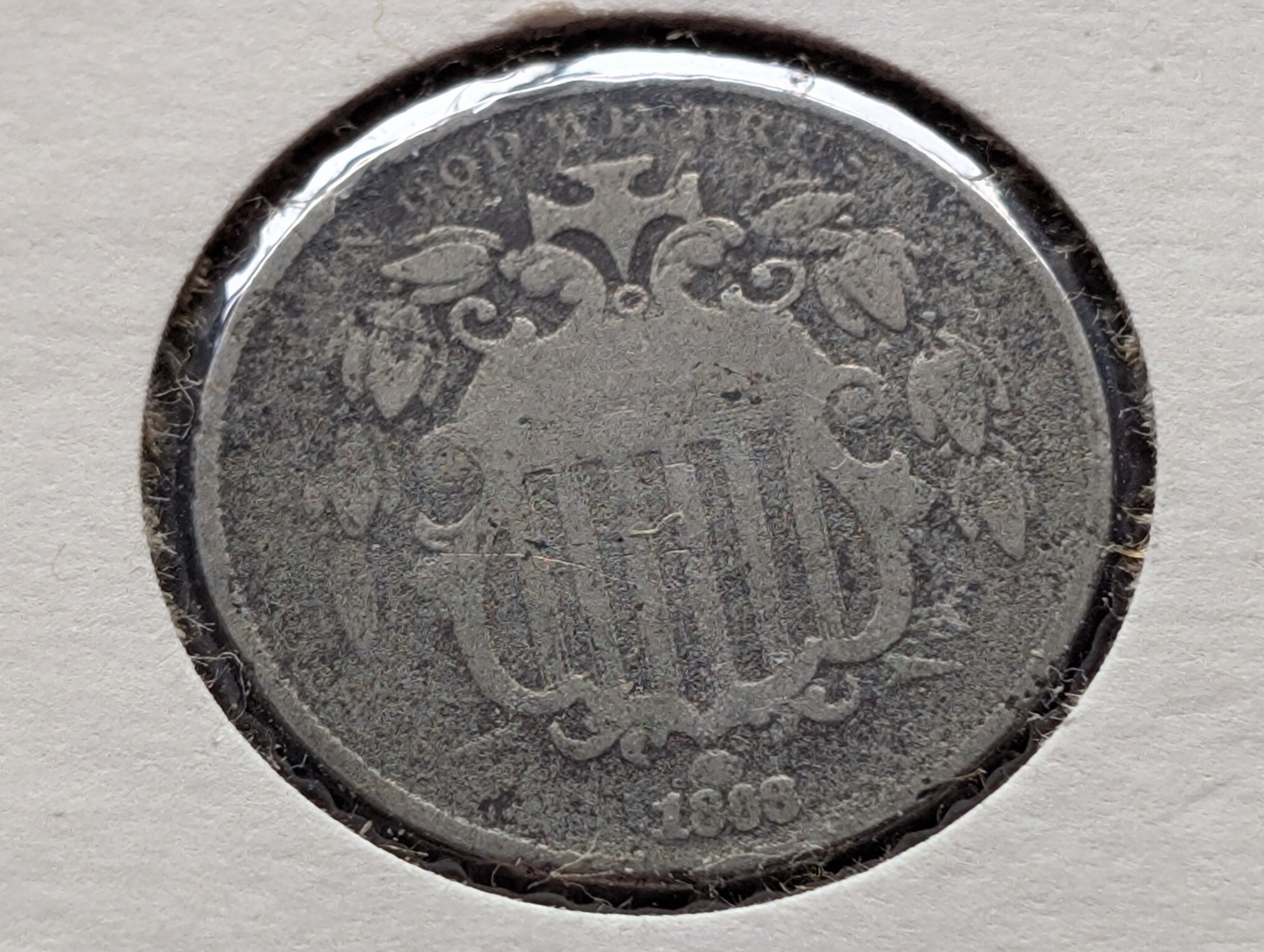 1868 Shield Nickel - G