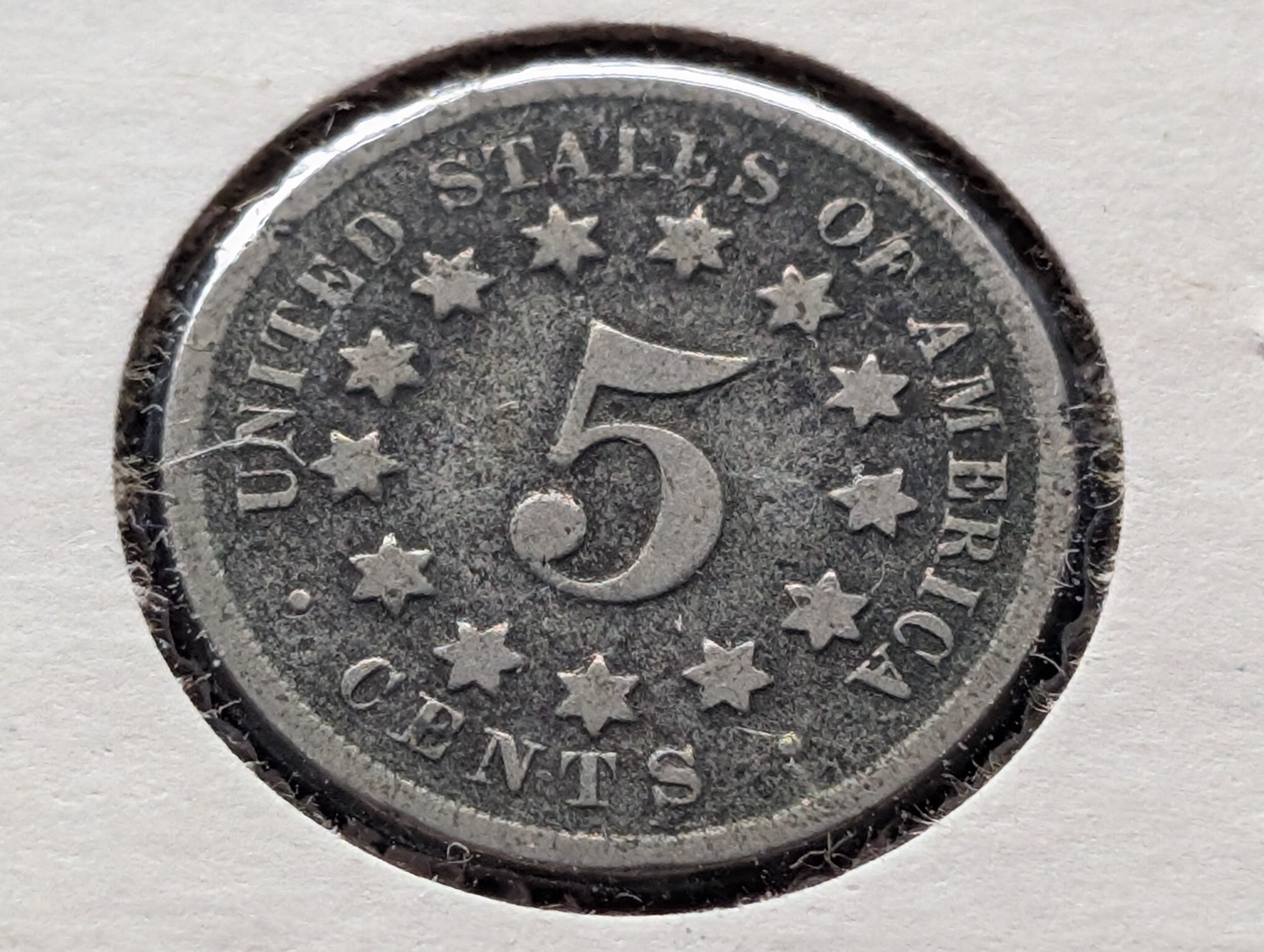 1868 Shield Nickel - G