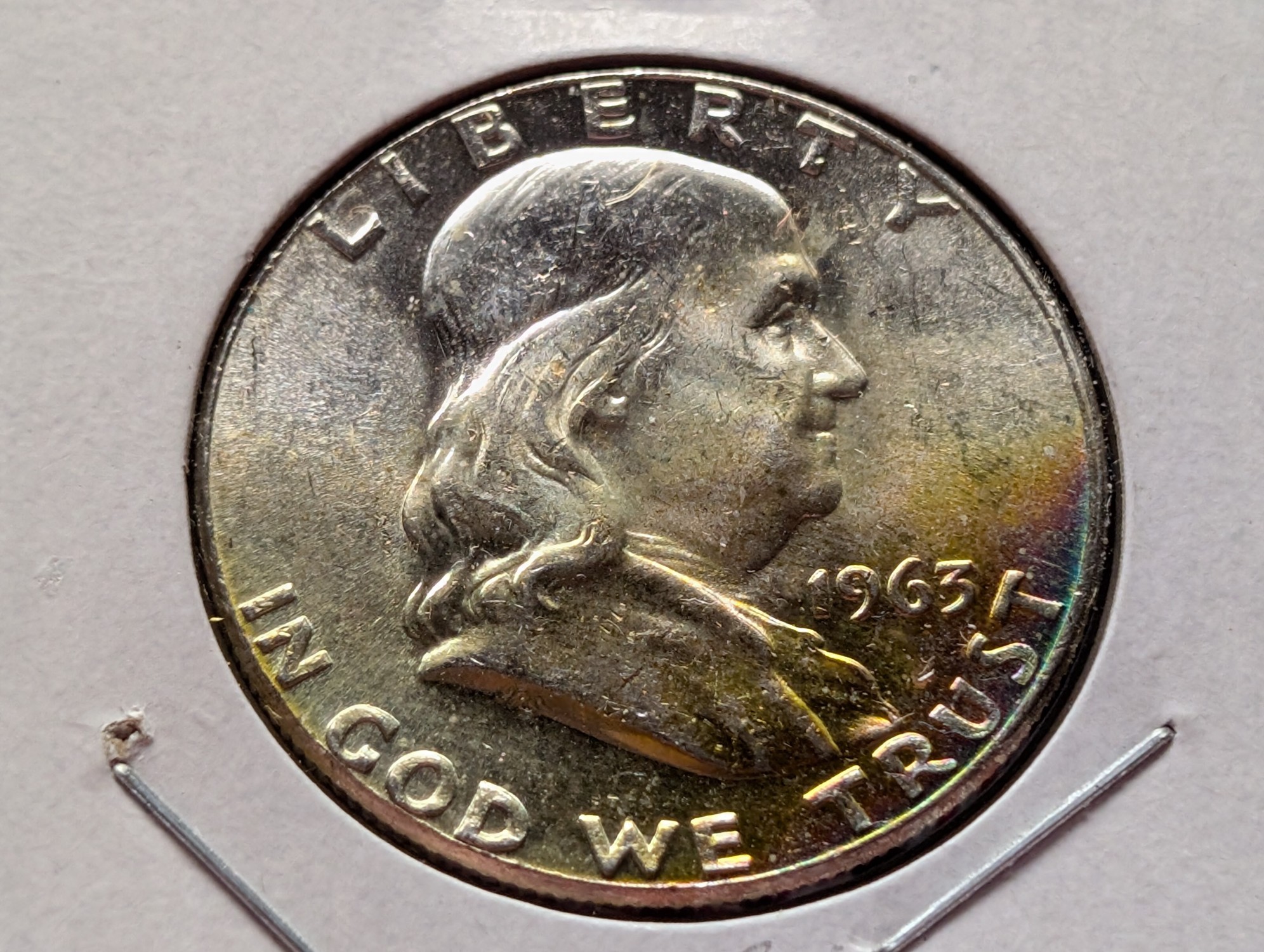 1963 Franklin 90% Silver Half Dollar