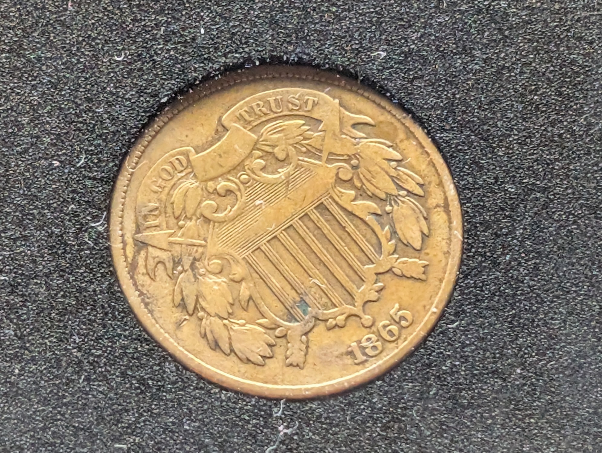 1865 Two Cent Piece