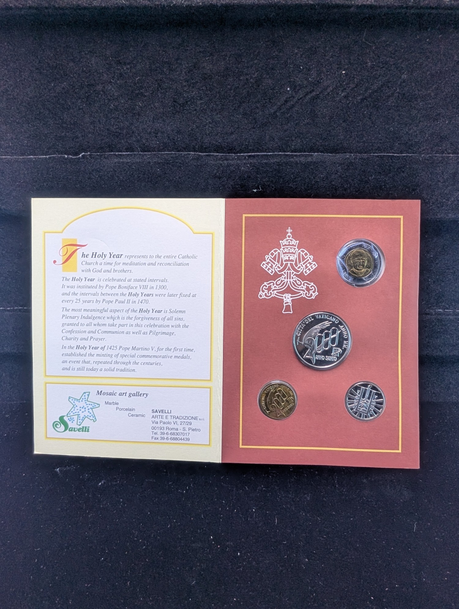 2000 Vatican Mint Coin Set