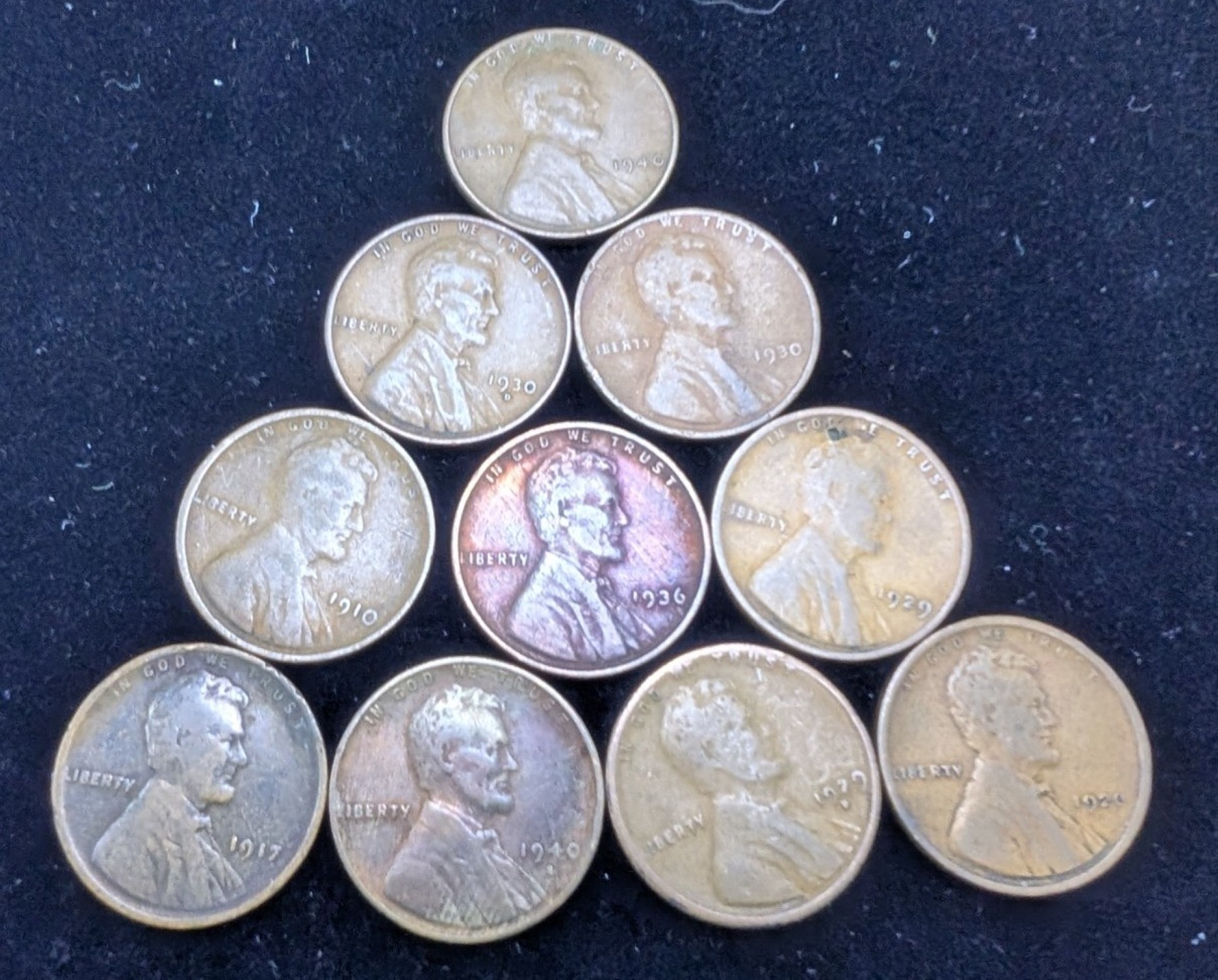 (10) Assorted Lincoln Wheat Cents