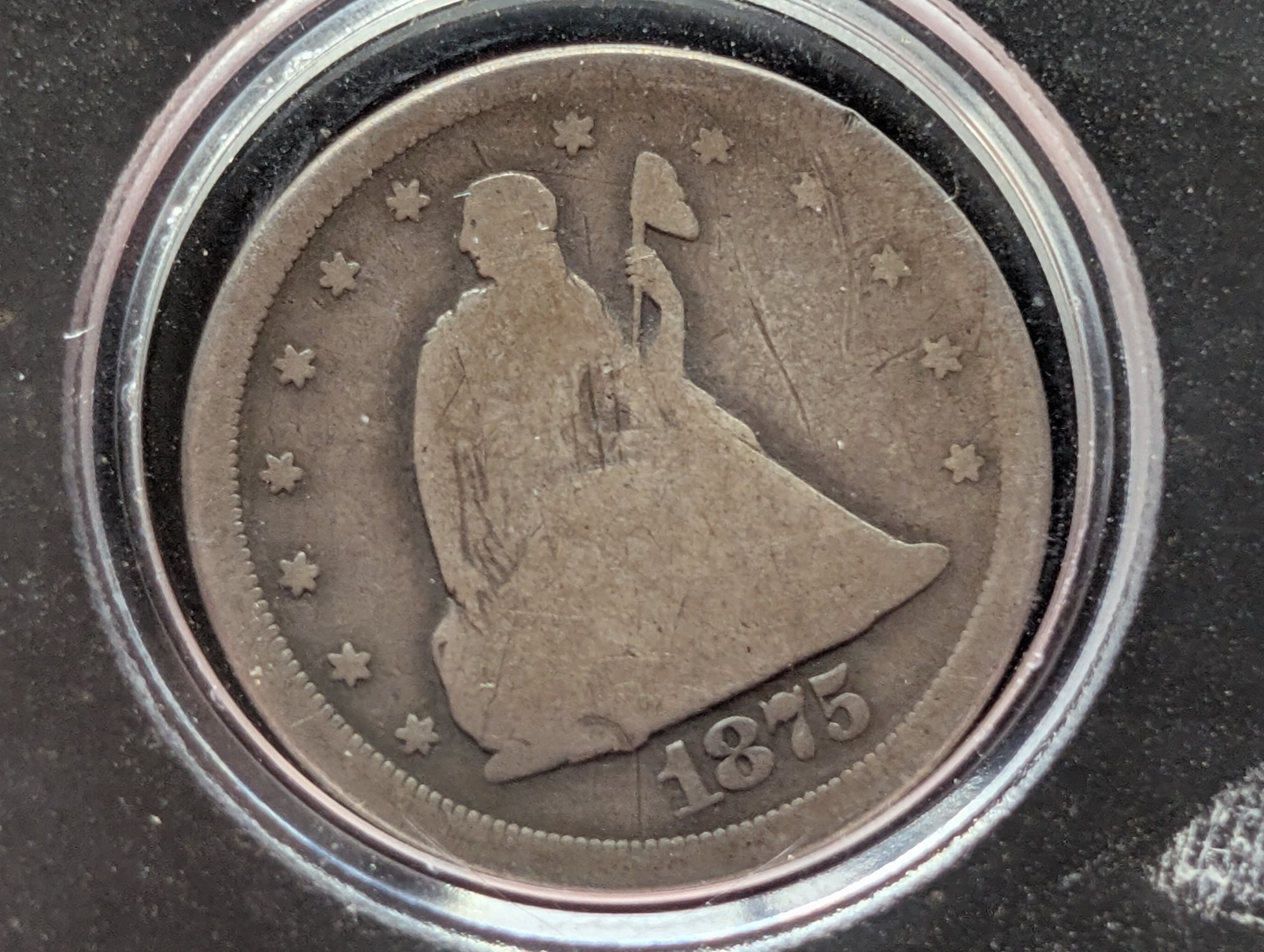 1875-S Twenty Cent 90% Silver Piece
