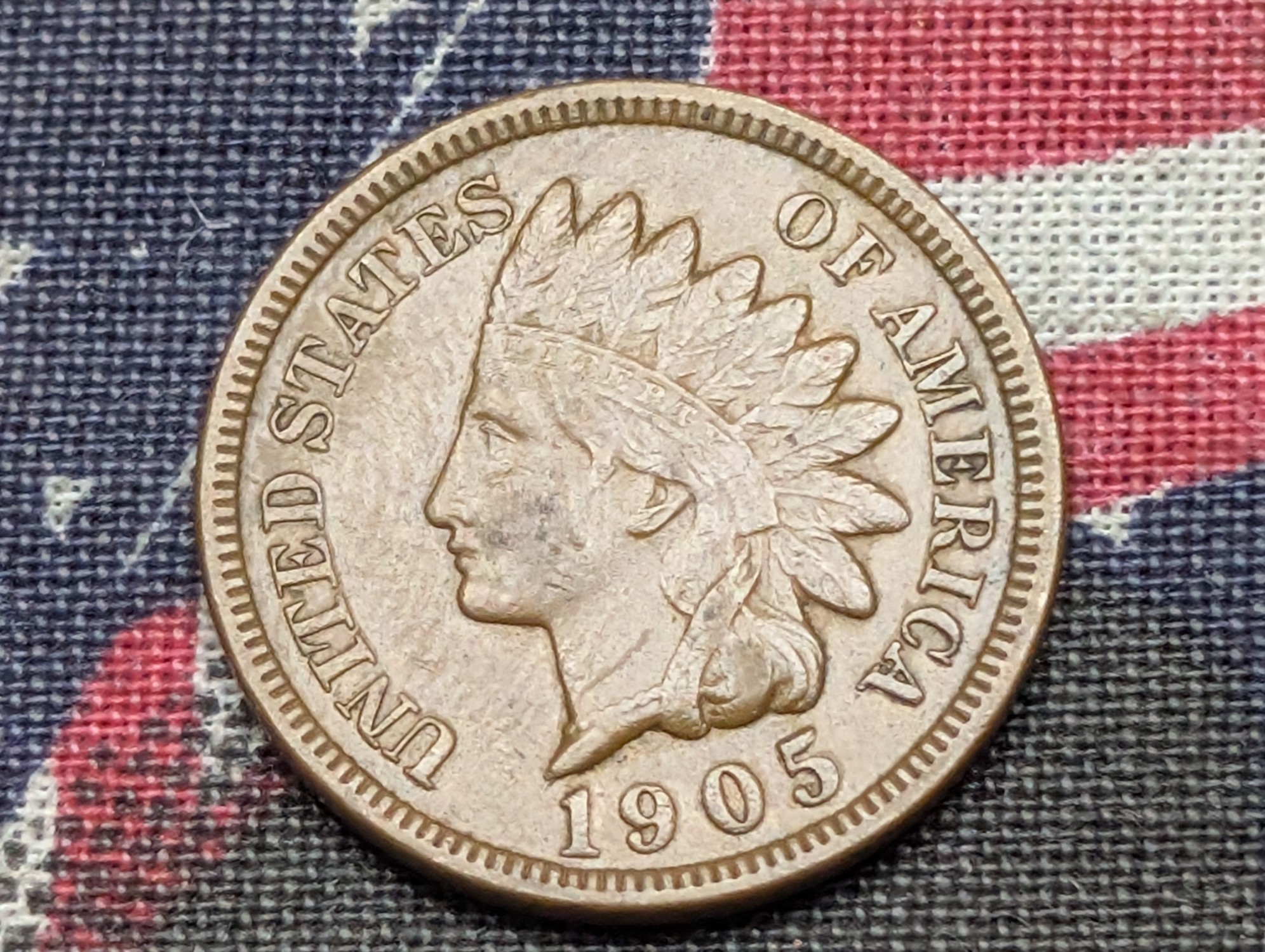 XF - 1905 Indian Head Cent
