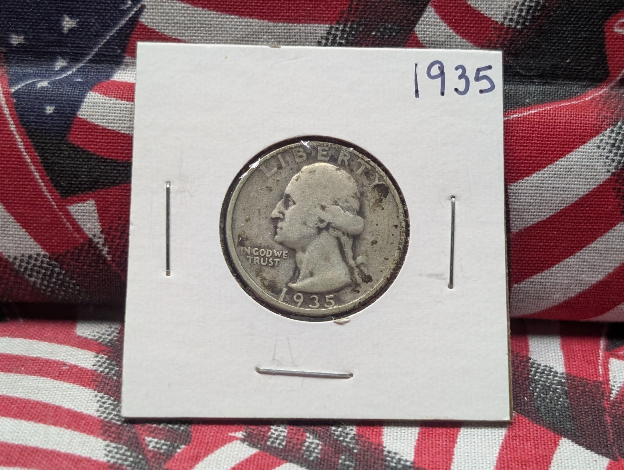 1935 Washington 90% Silver Quarter