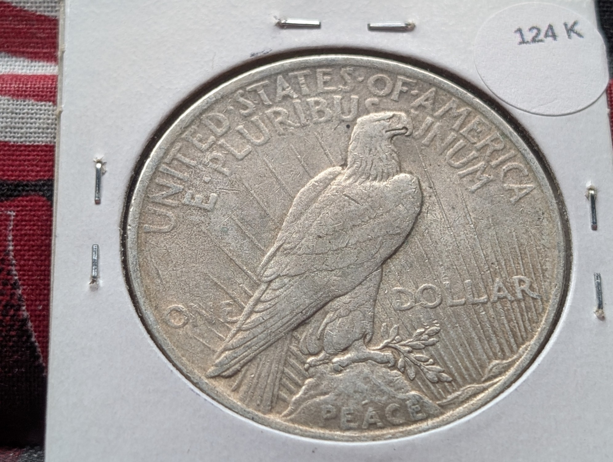 1923 Peace 90% Silver Dollar