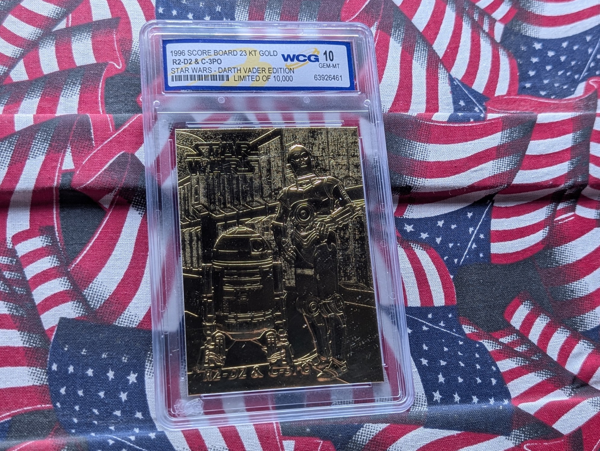 Star Wars, R2-D2 & C-3PO, 23KT Gold, Sealed, Gem 10 Mint, Limited of 10,000, Darth Vader Edition!