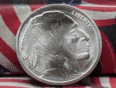 One Troy Oz. .9999 Fine Silver Buffalo Style Round Condition PLEASE NOTE Some coins may have a 