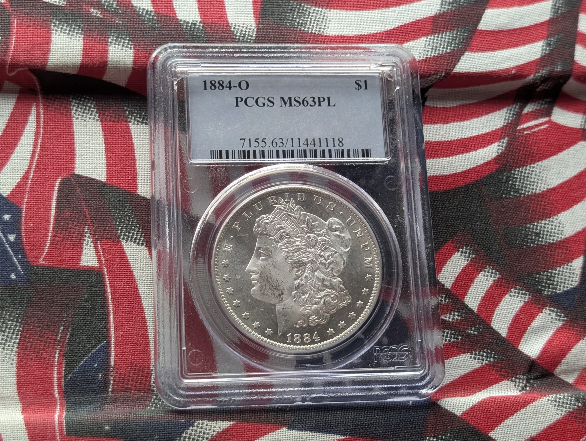 1884-O Morgan 90% Silver Dollar PCGS MS63PL - 142 Years Old!