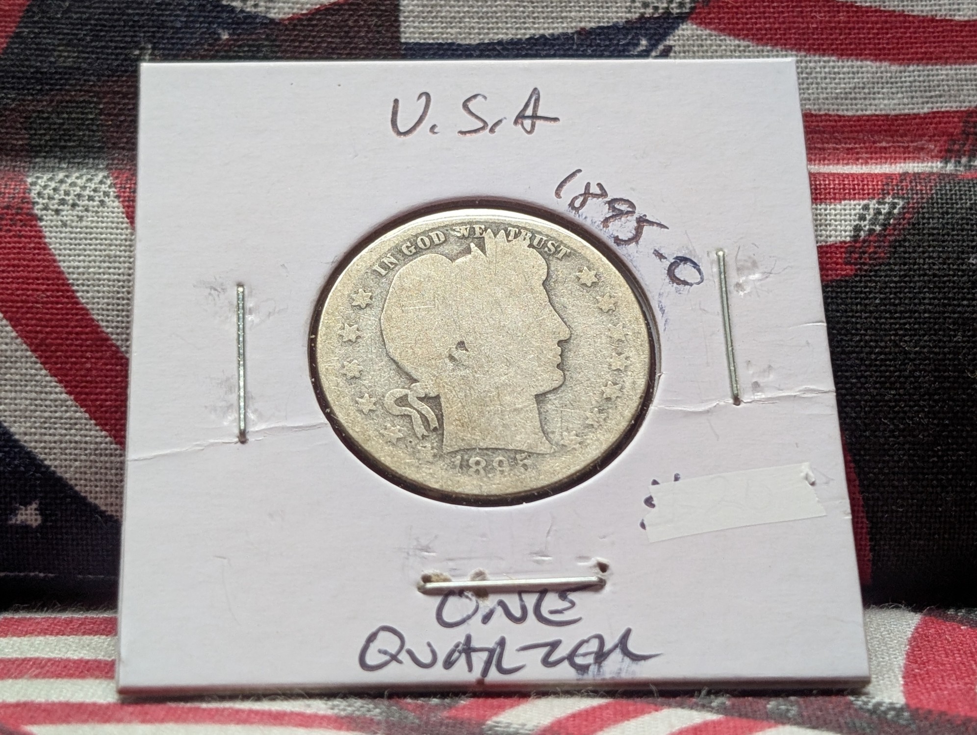 1895-O Barber 90% Silver Quarter