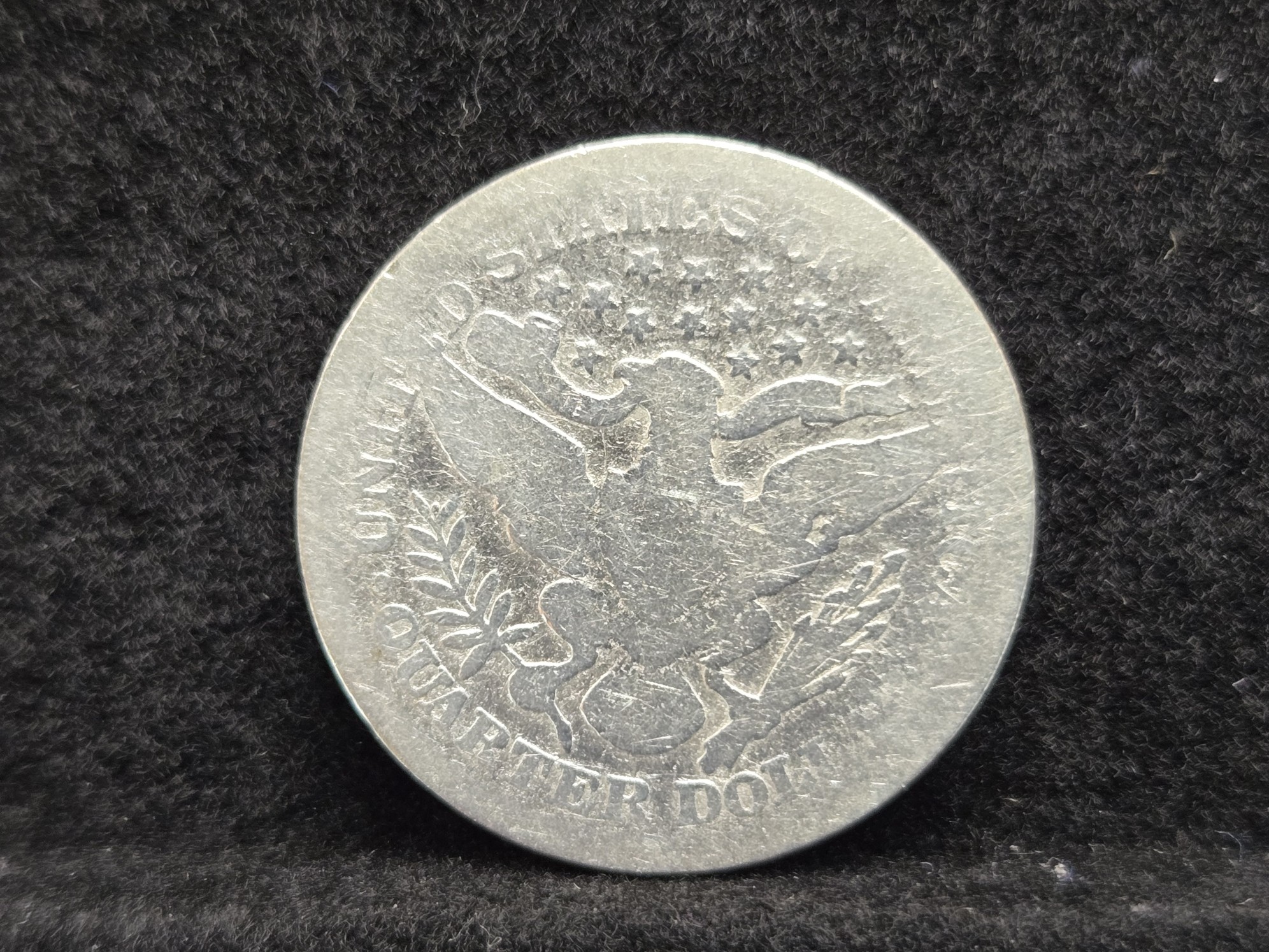 1897 Barber 90% Silver Quarter