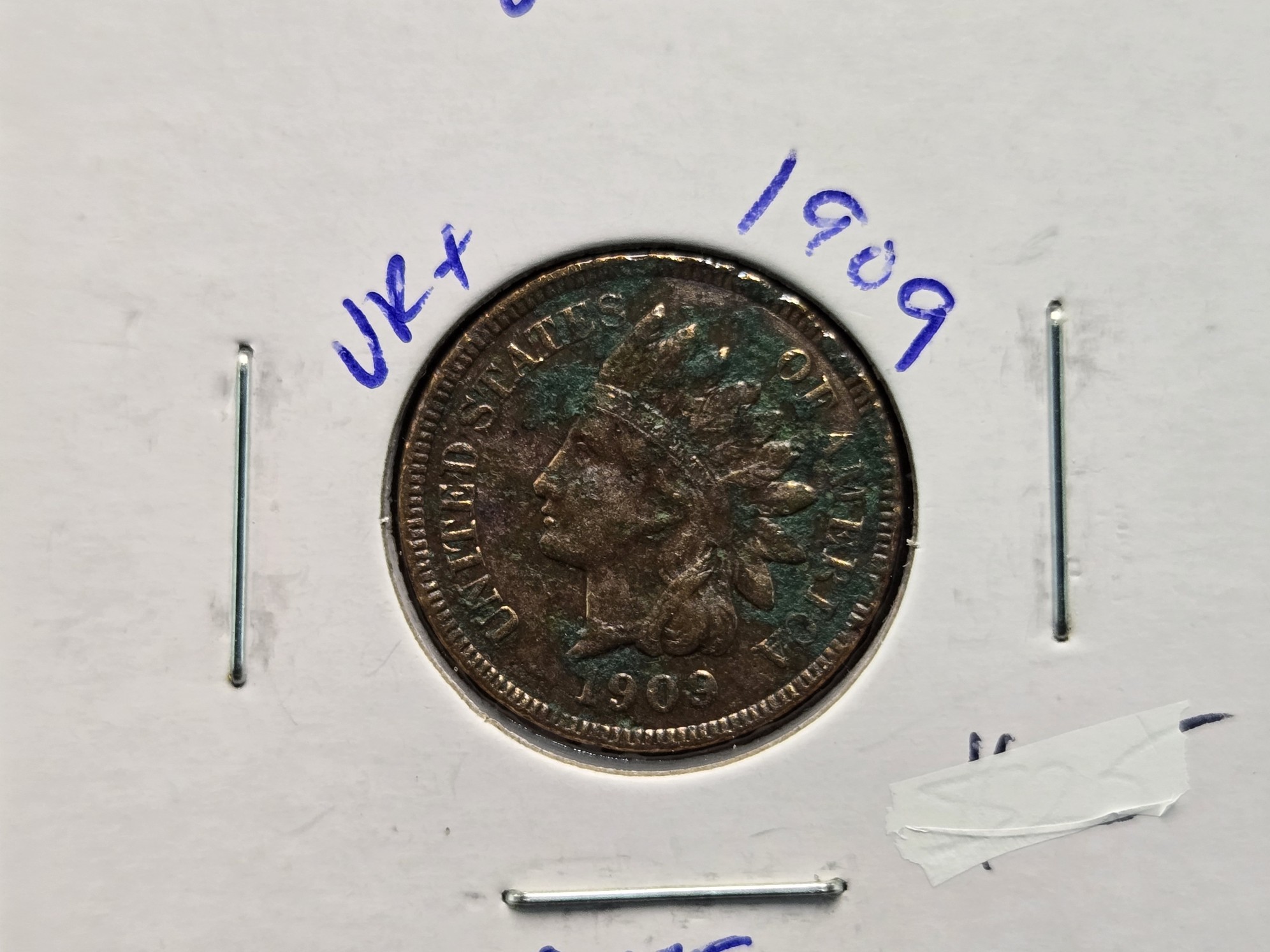 1909 Indian Head Cent - Full Liberty w/ Diamonds! - Last Year!