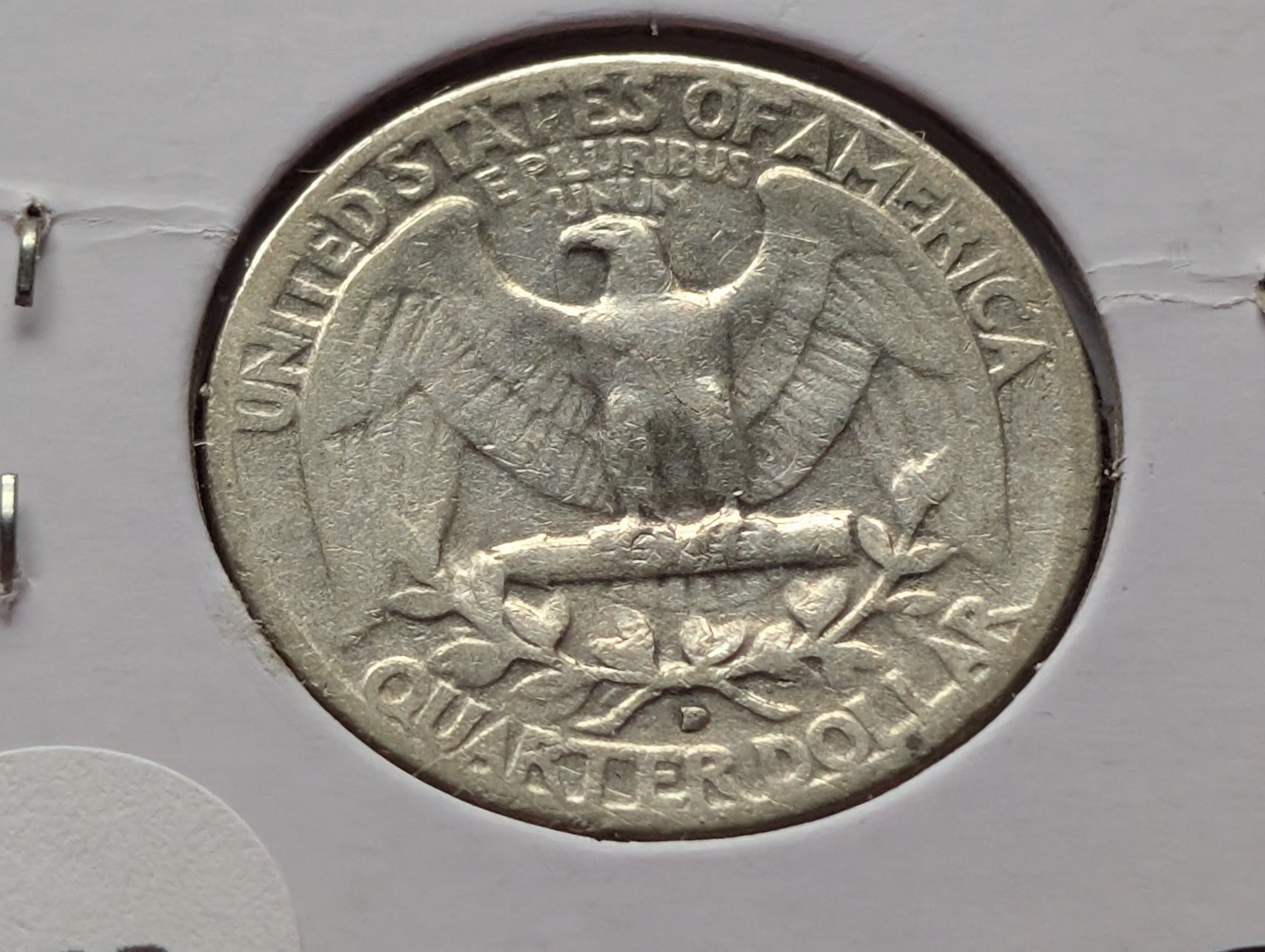 1954-D Washington 90% Silver Quarter