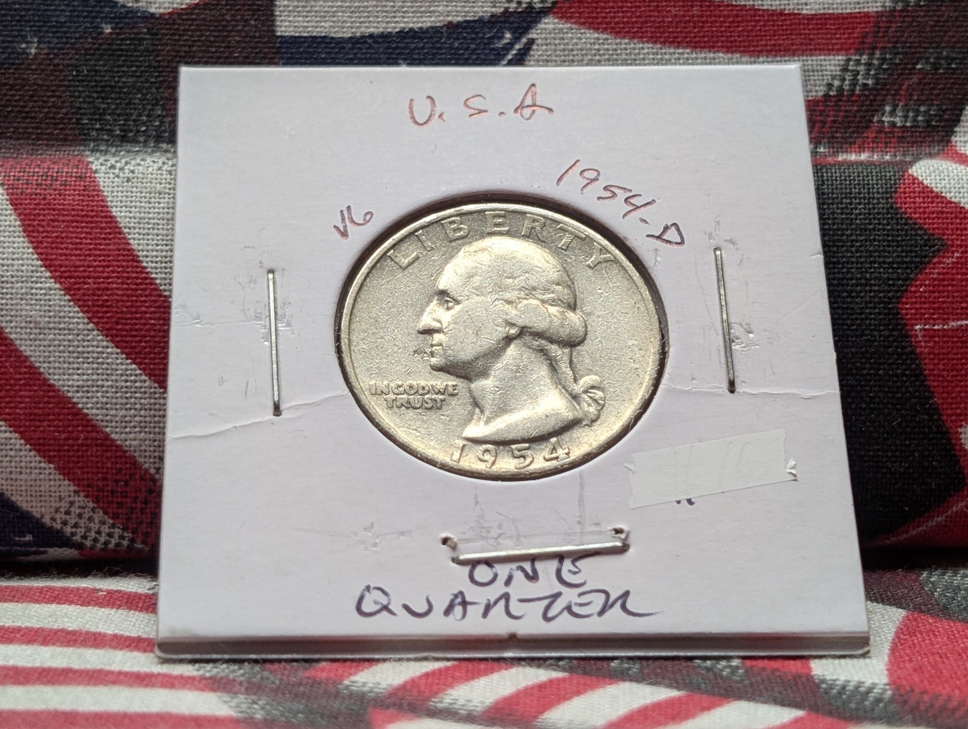 1954-D Washington 90% Silver Quarter