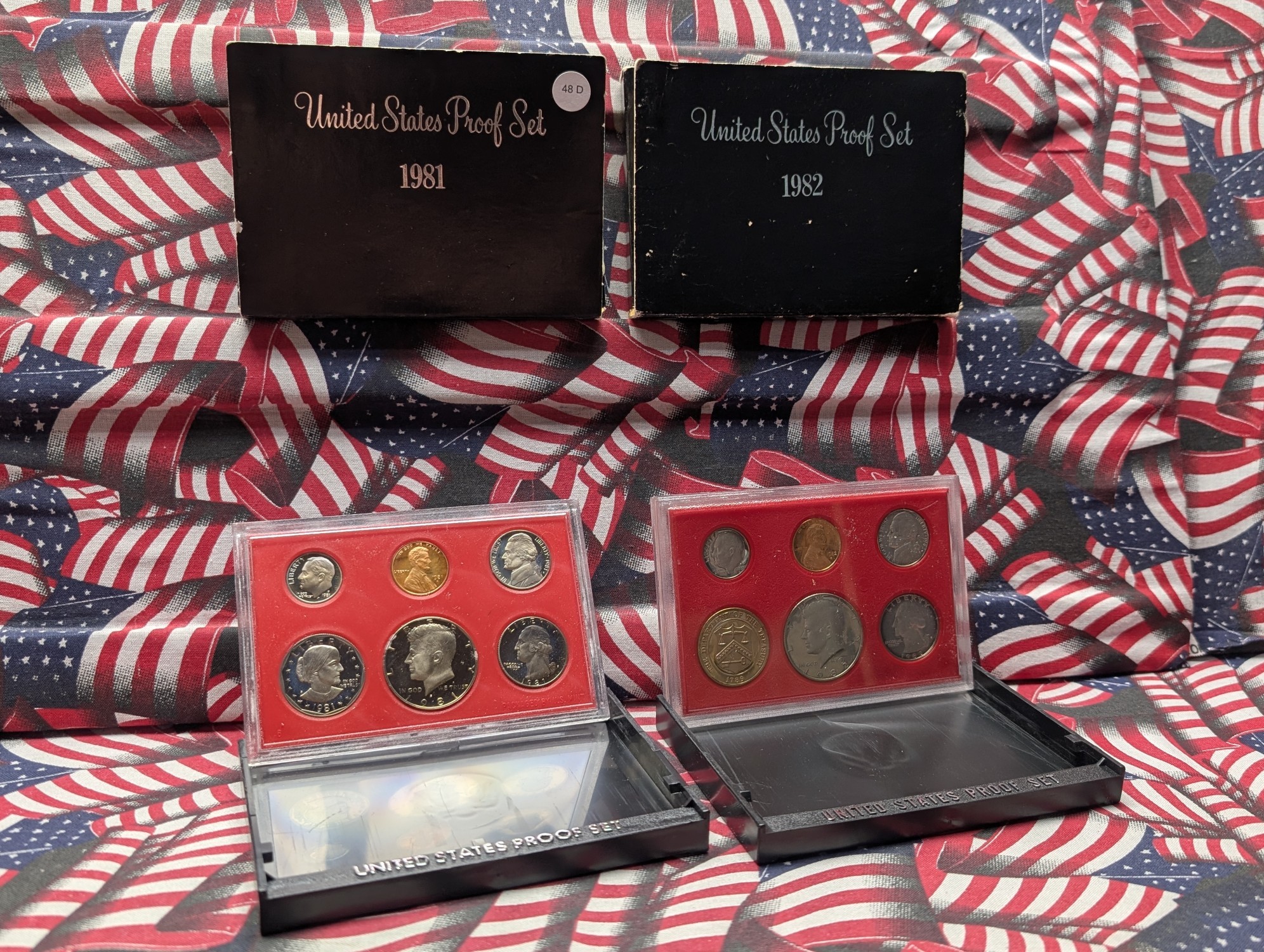 1981-S & 1982-S U.S. Mint Proof Sets In OGP